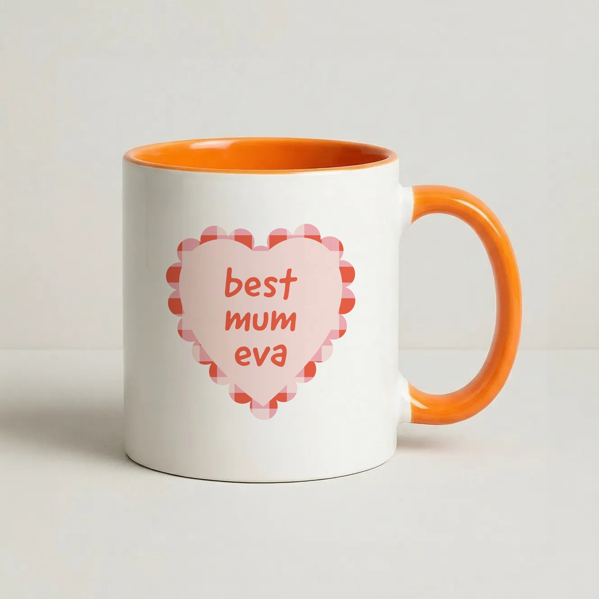 Best Mum Eva Coffee Orange Mug