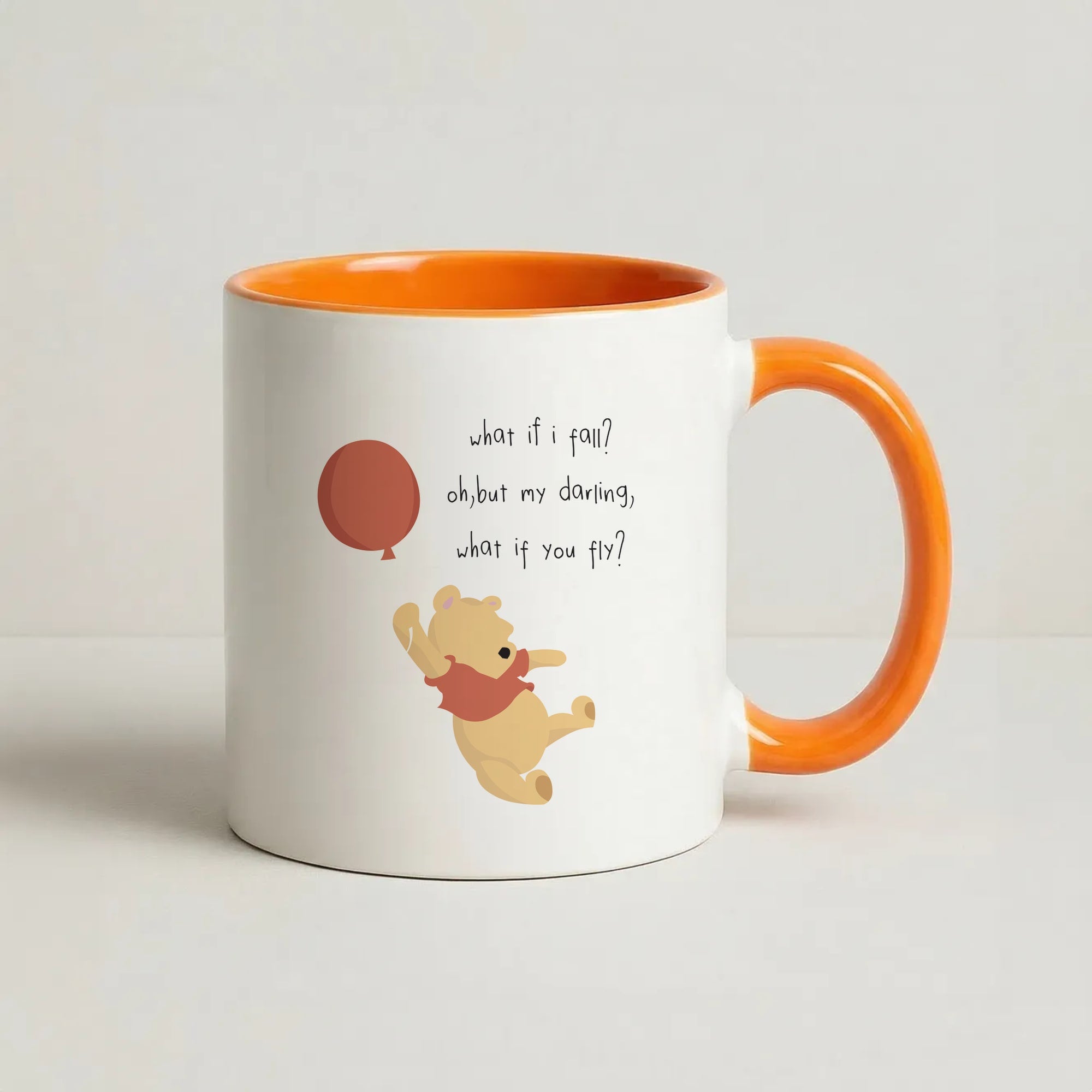 What If I Fail - Winnie Coffee Orange Mug