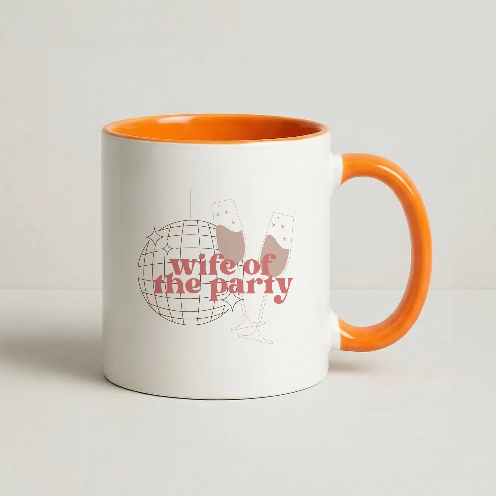 Wife Of The Party - Bridal Coffee Orange Mug