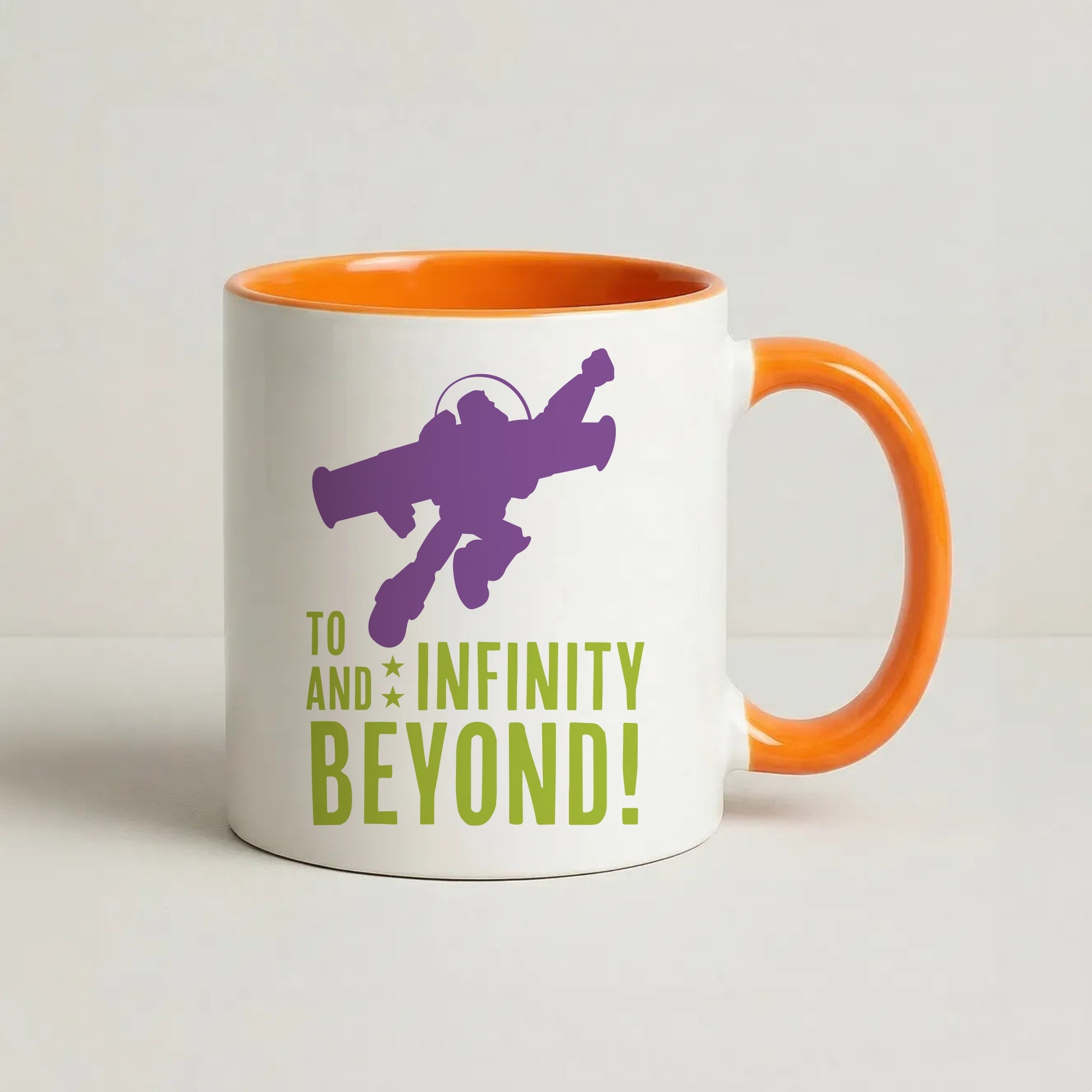 Infinity And Beyond Coffee Orange Mug
