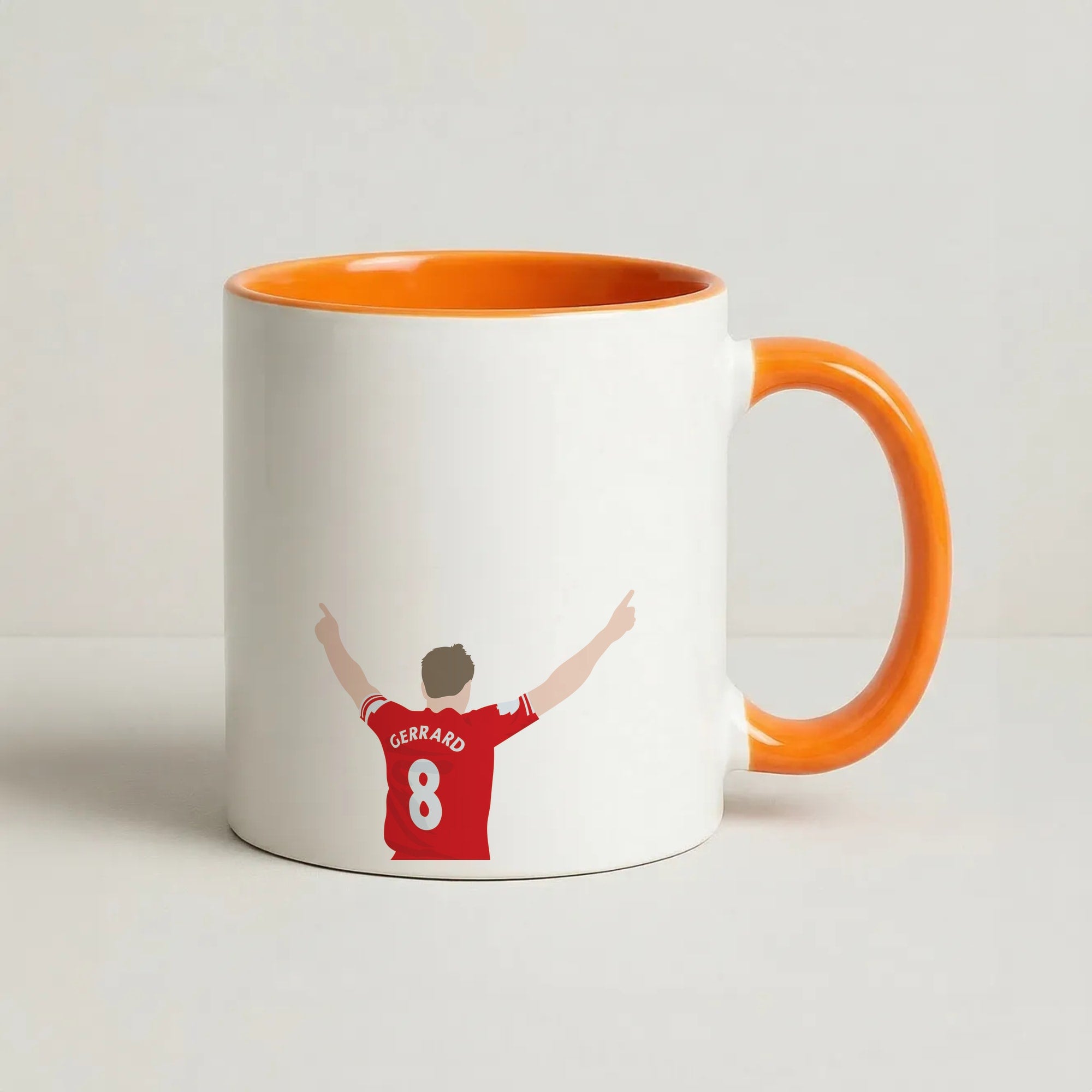 Gerrard - Football Coffee Orange Mug