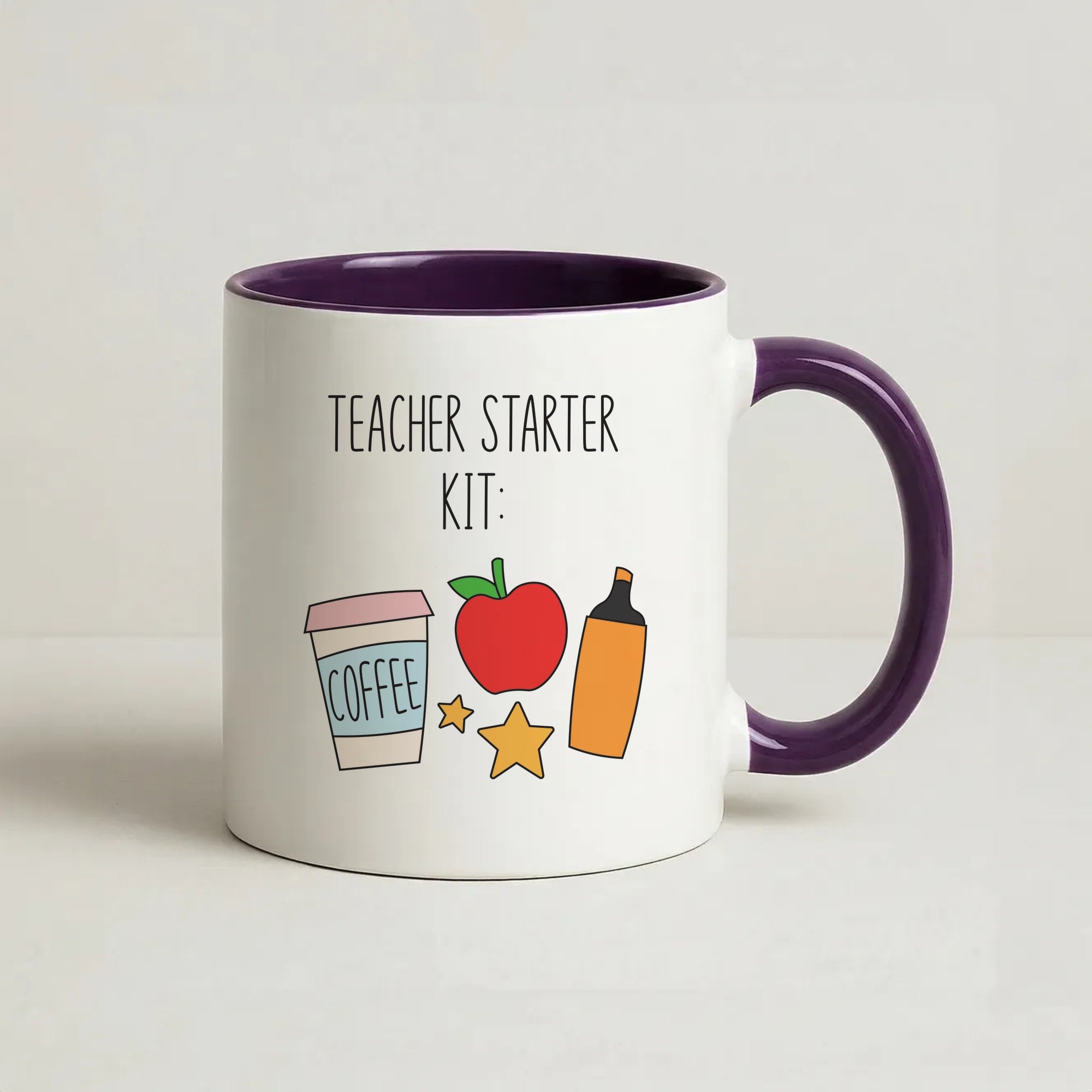Teacher Starter Kit Coffee Purple Mug