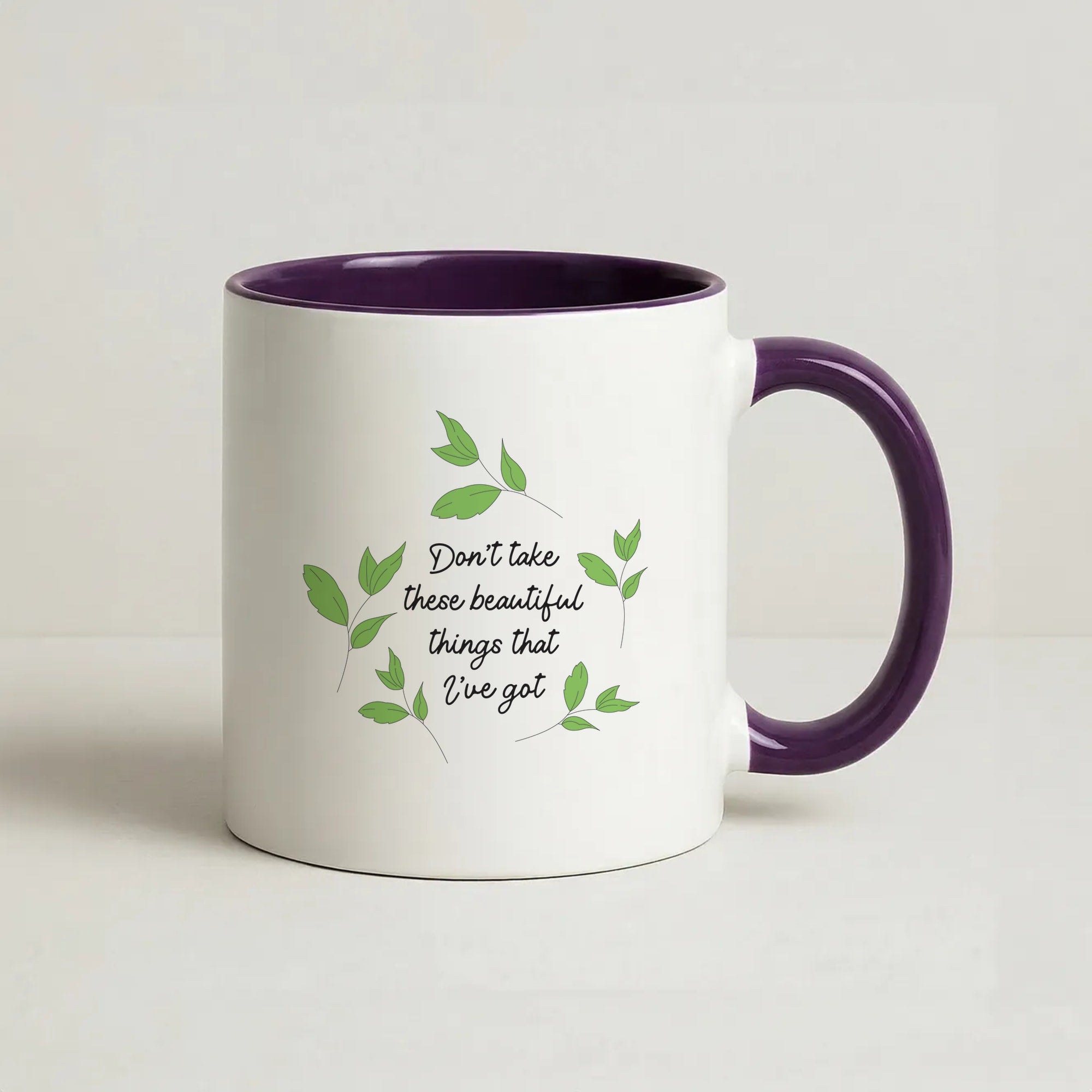Don't Take These Beautiful Things That I've Got Coffee Purple Mug