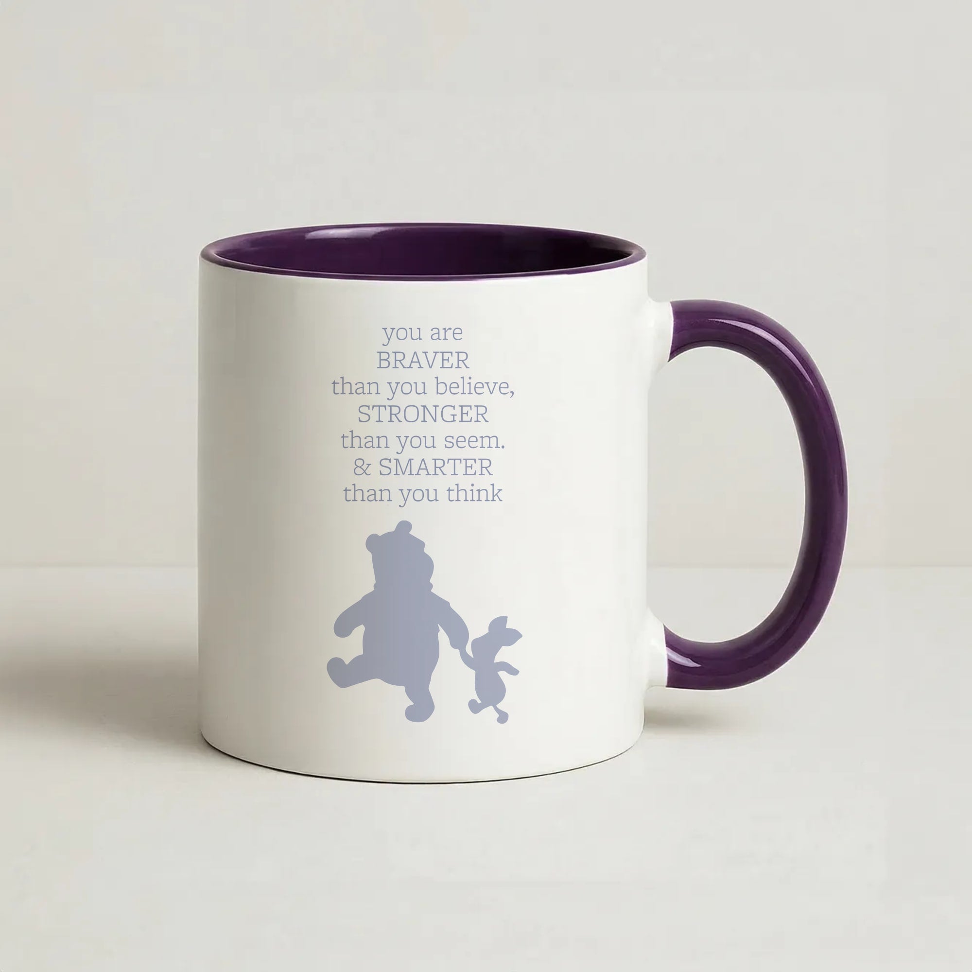 Braver, Stronger, Smarter Coffee Purple Mug