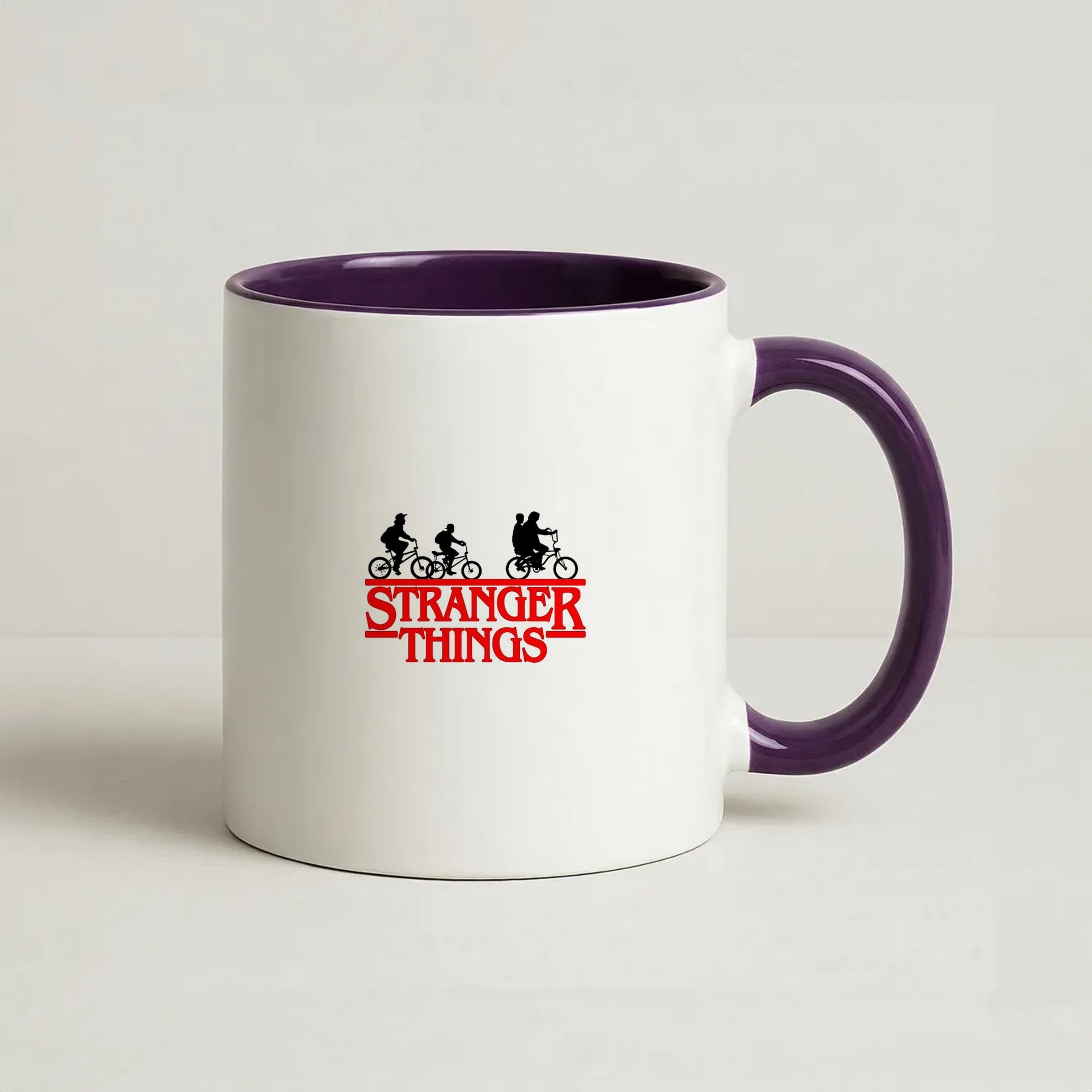 Stranger Cycling Logo Coffee Purple Mug