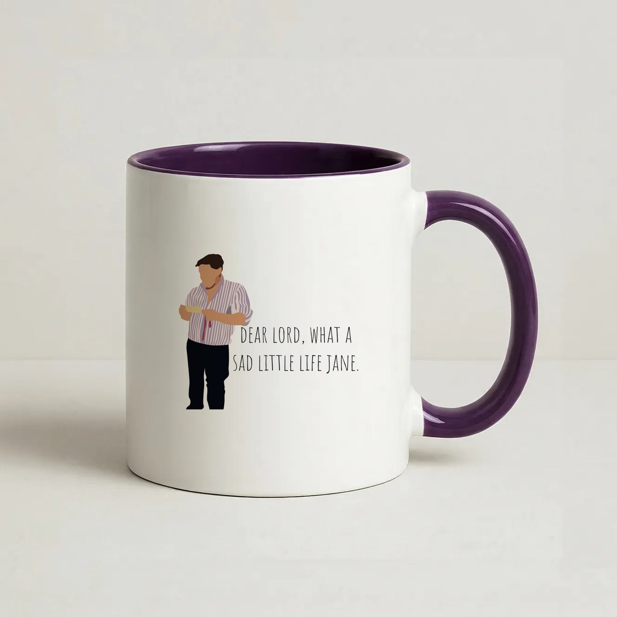 Sad Little Life Jane - British Pop Culture Coffee Purple Mug
