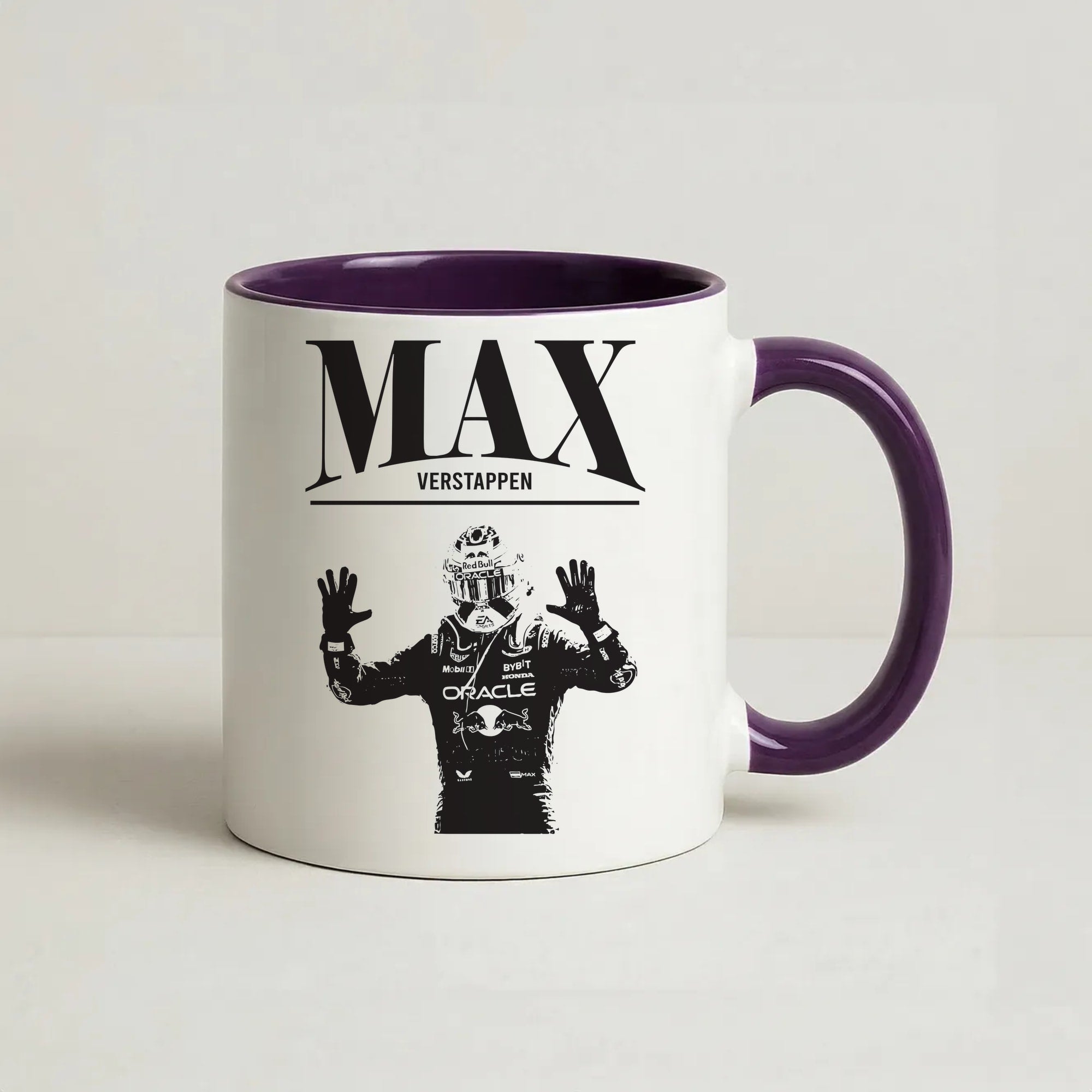 Max Blue And Red Coffee Purple Mug