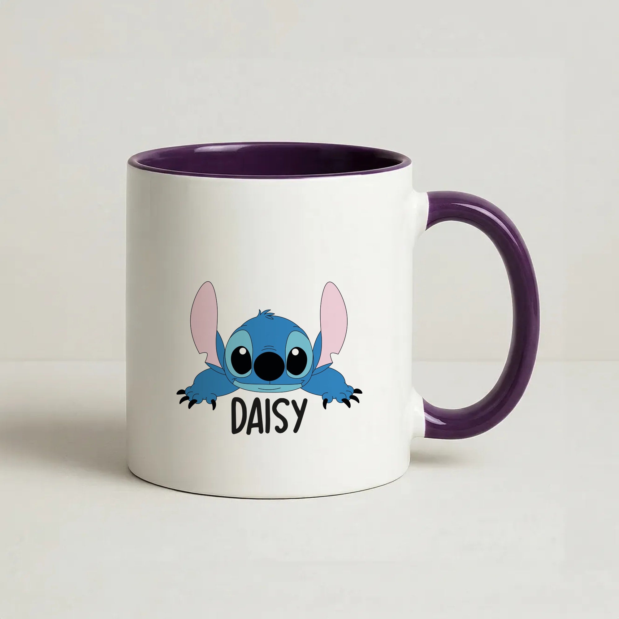 Blue Alien - Personalised Disney Coffee Purple Mug