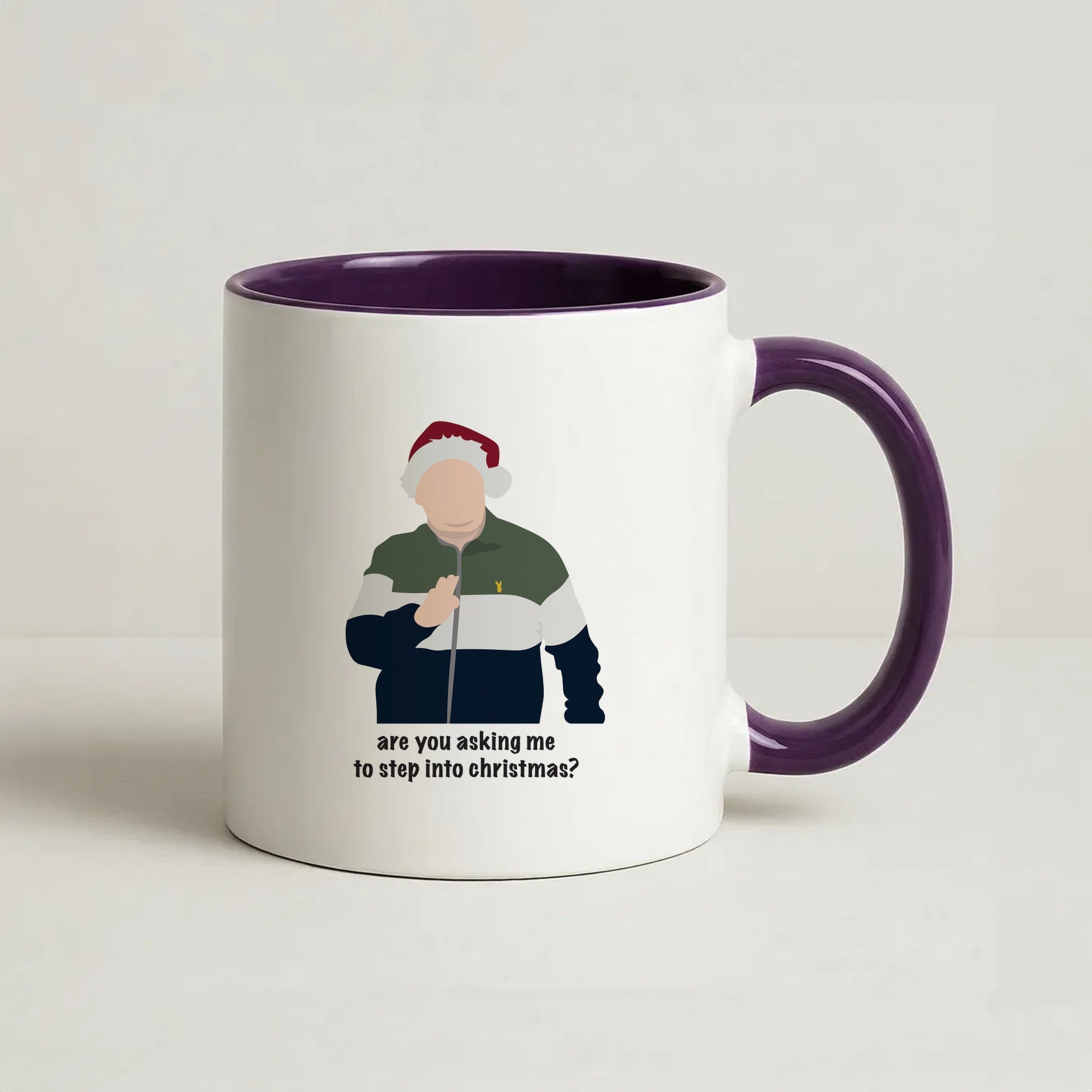 Are You Asking Me To Step Into Christmas - Gavin And Stacey Coffee Purple Mug