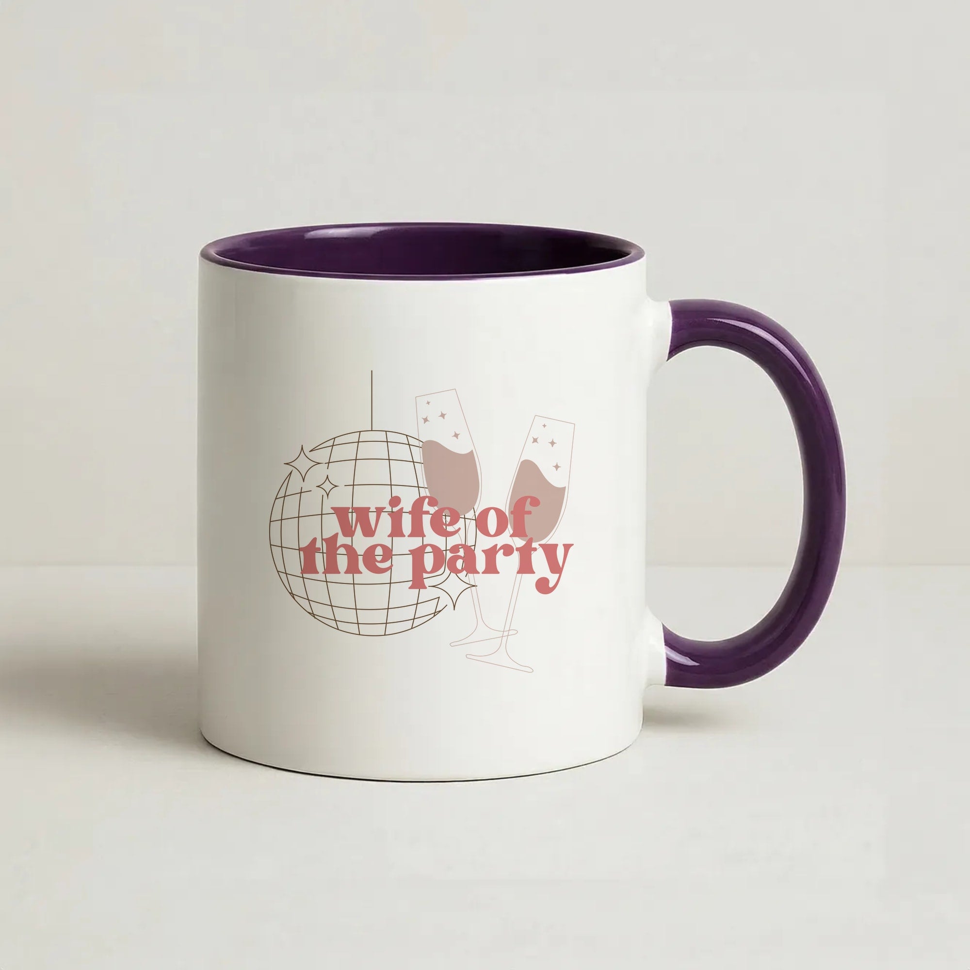 Wife Of The Party - Bridal Coffee Purple Mug