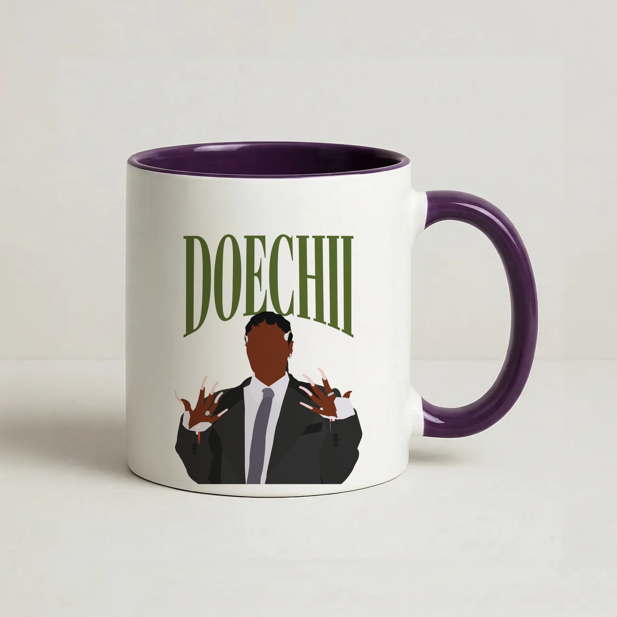 Rapper In Suit Coffee Purple Mug