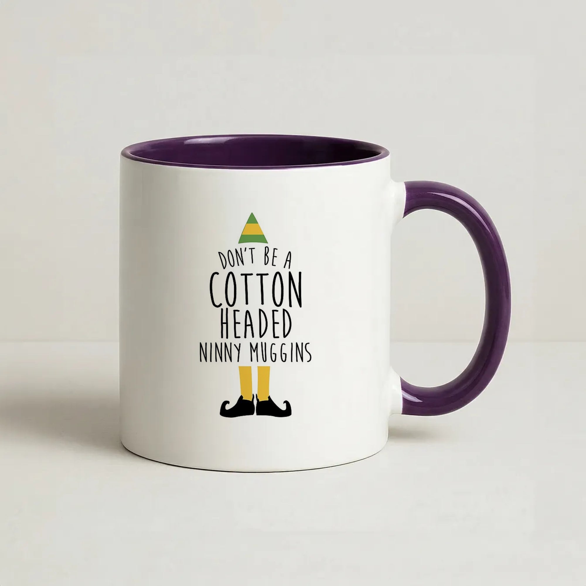 Cotton Headed Ninny Coffee Purple Muggins - Buddy The Elf Coffee Purple Mug