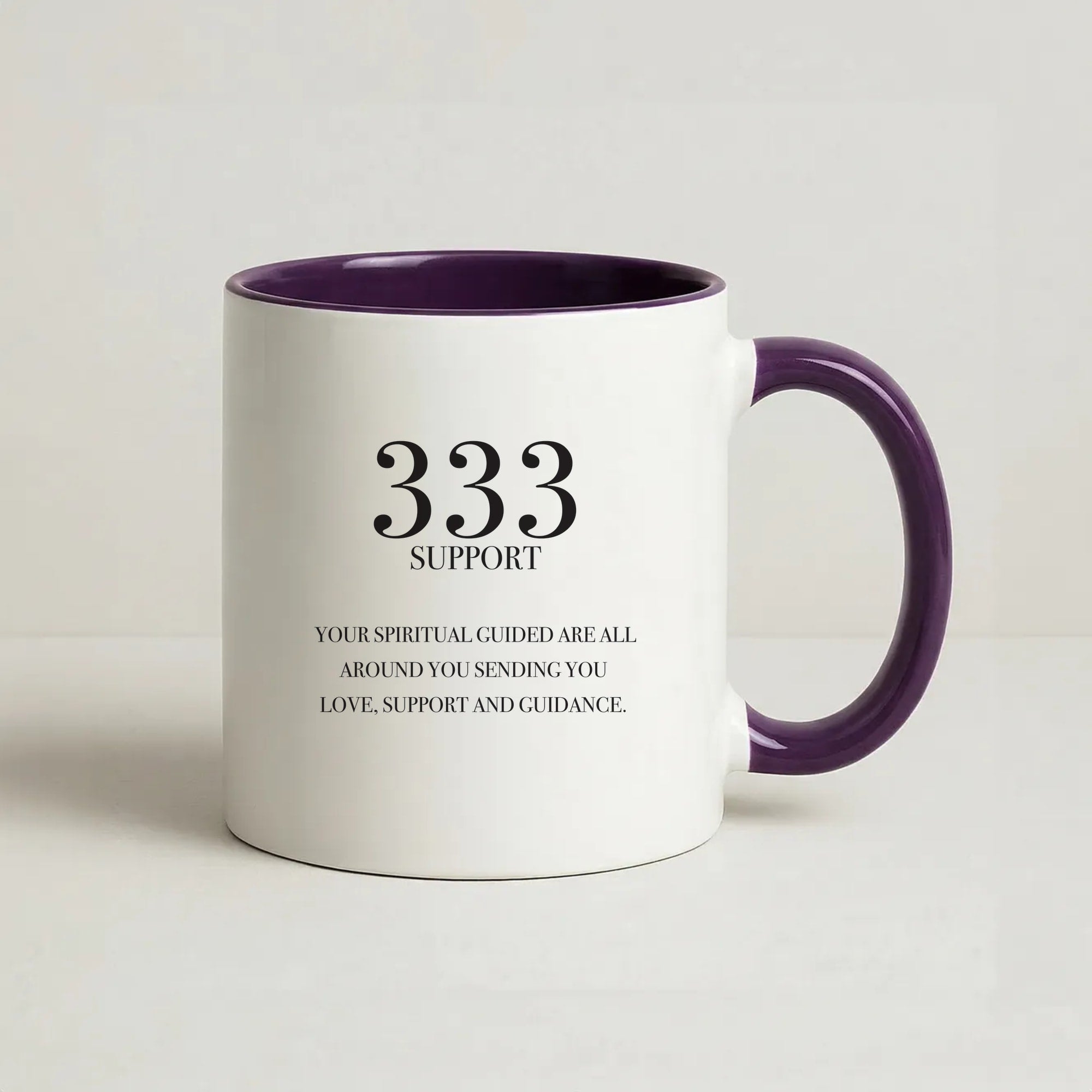 333 - Angel Numbers Coffee Purple Mug