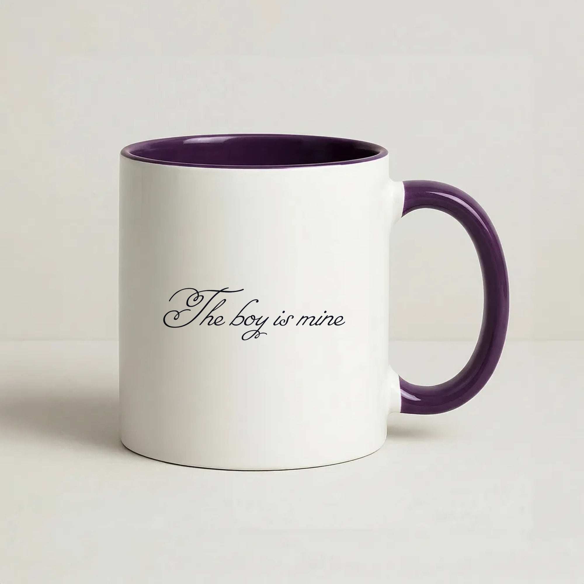 The Boy Is Mine Coffee Purple Mug