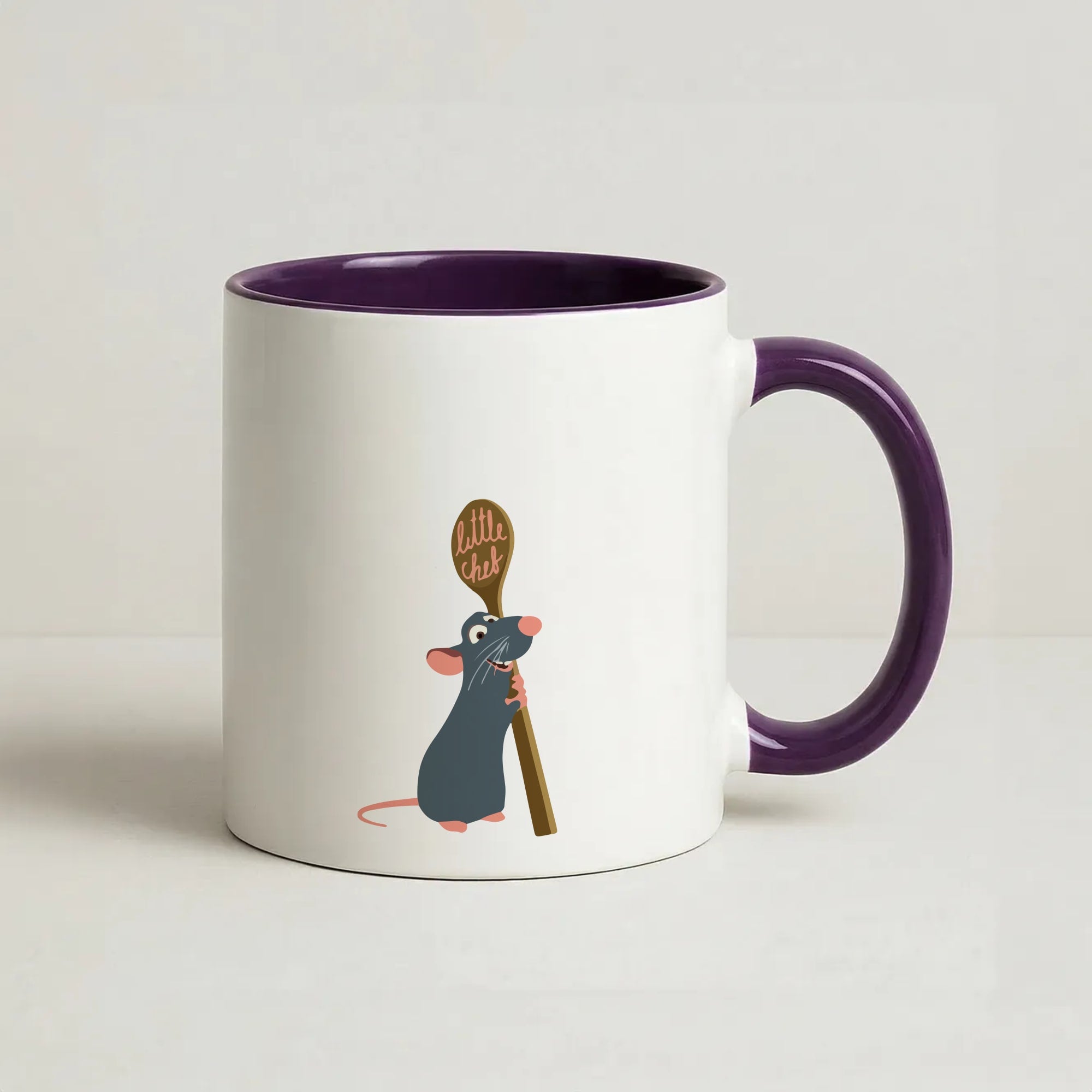 Chef Rat Coffee Purple Mug