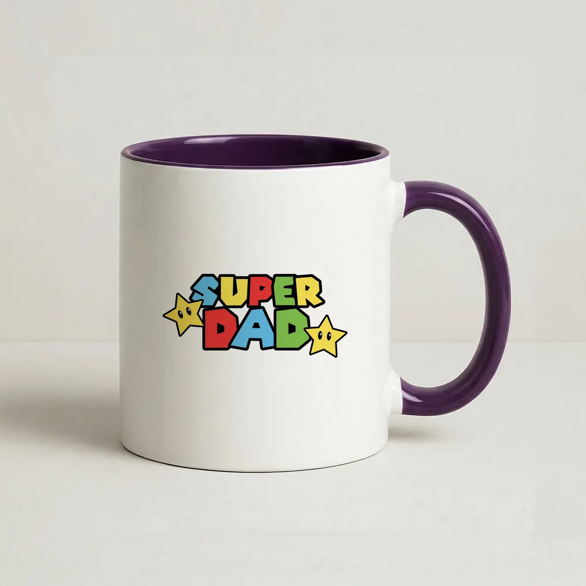 Super Dad Coffee Purple Mug