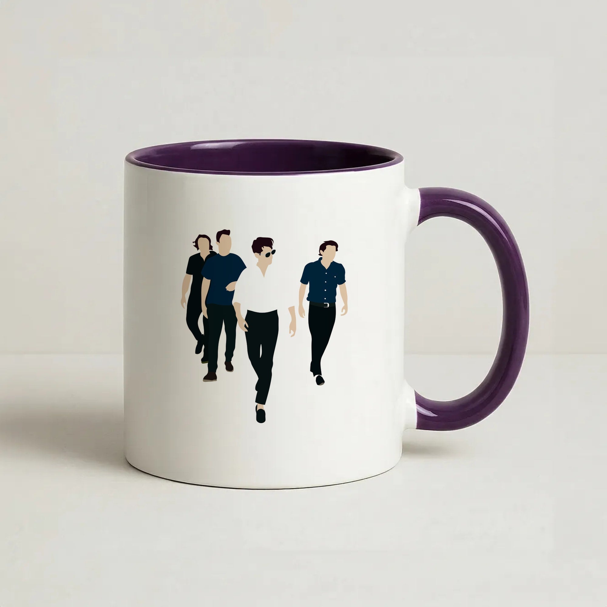 Walking Coffee Purple Mug