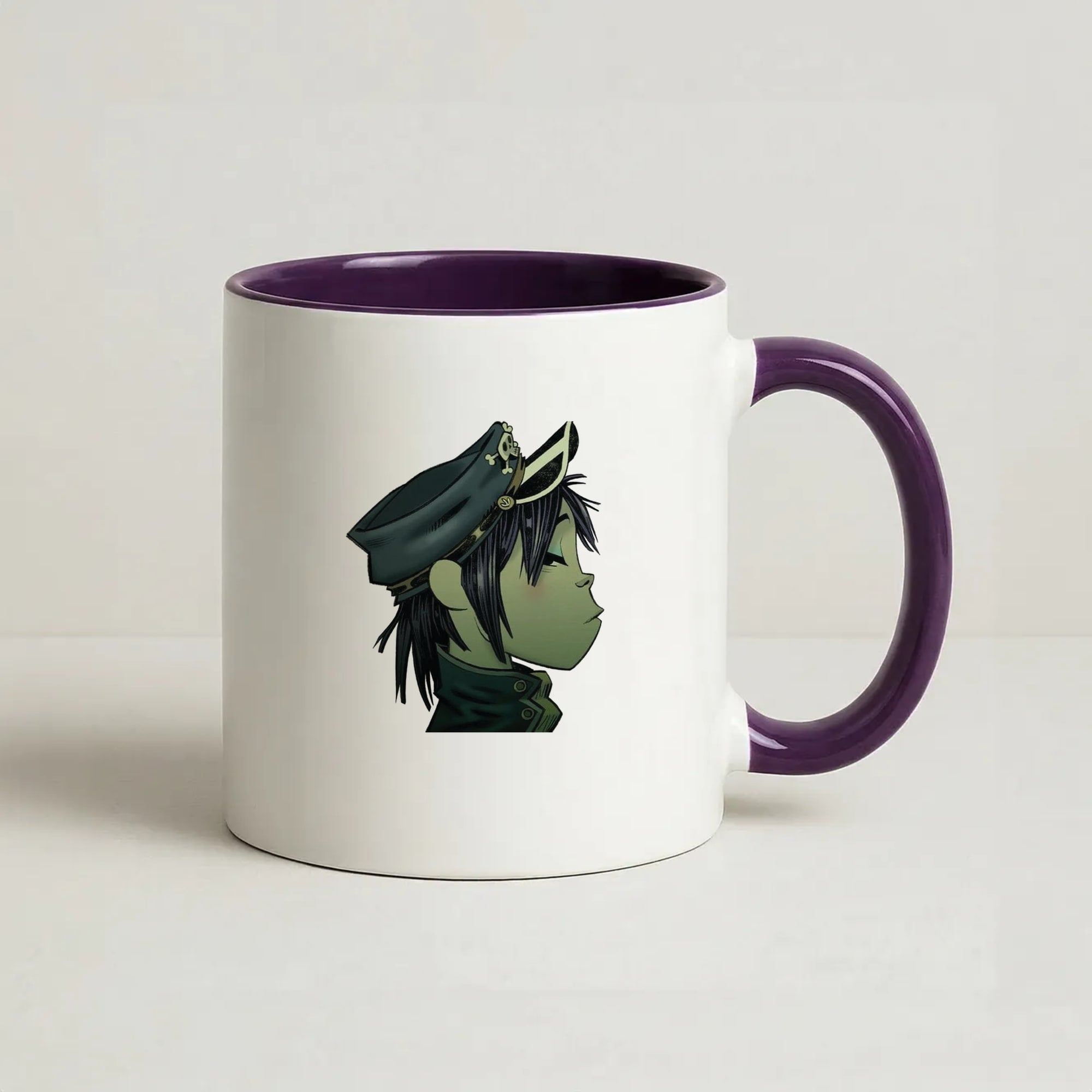 Green 2d Coffee Purple Mug