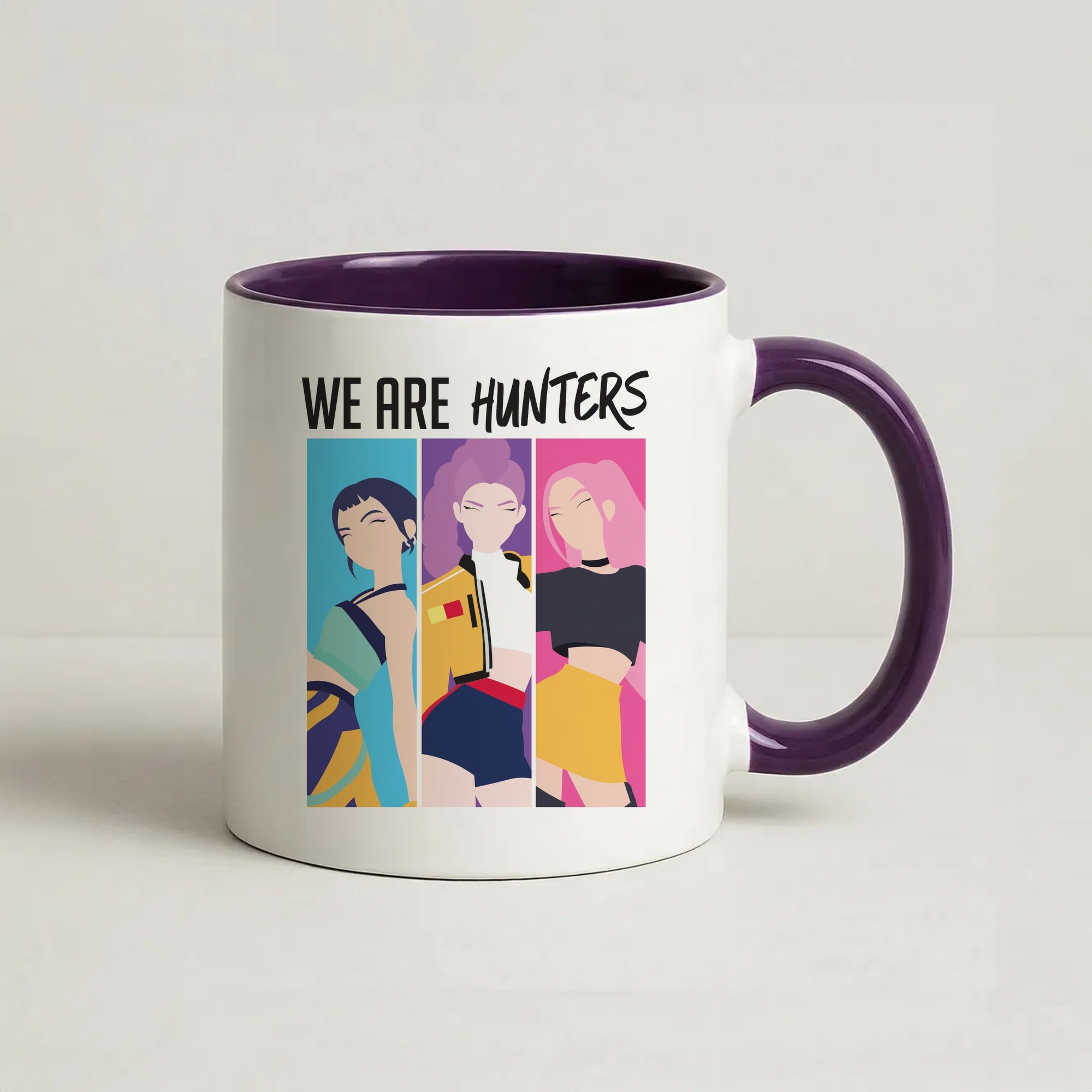 We Are Hunters Coffee Purple Mug