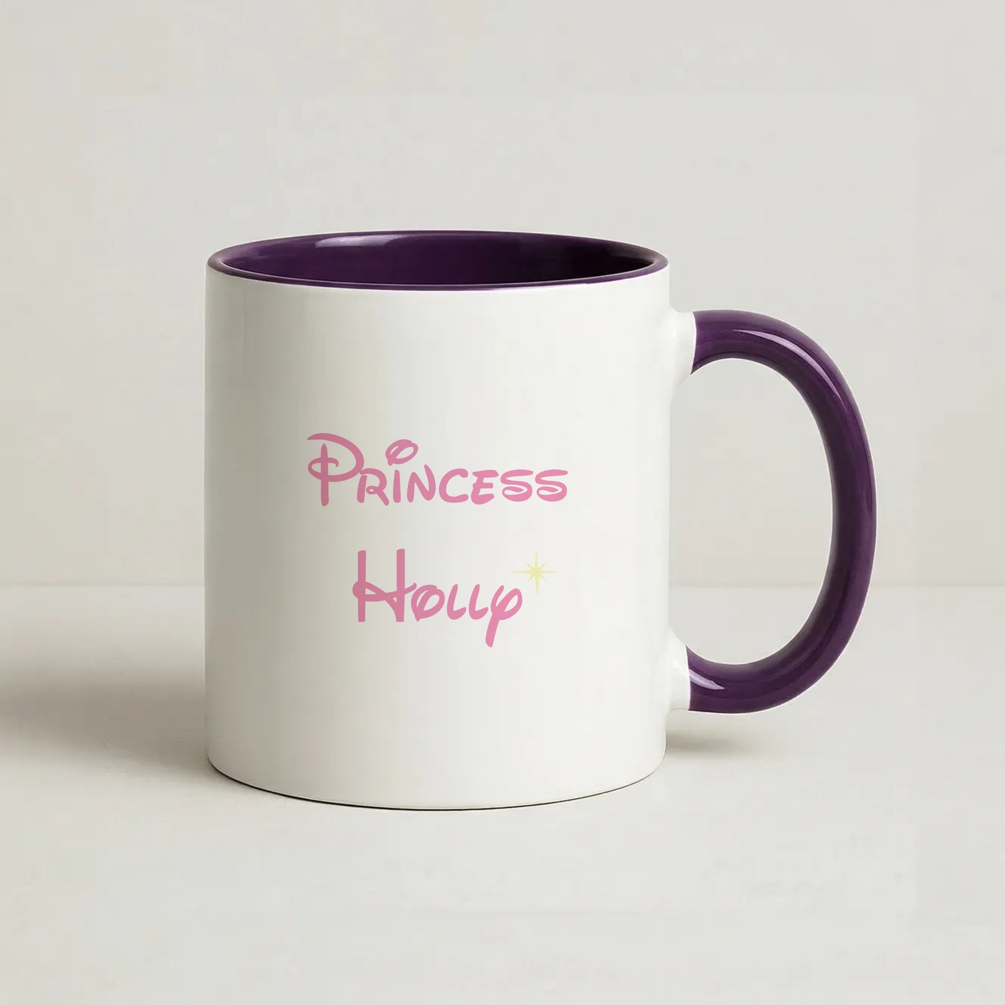 Princess - Personalised Fairytale Coffee Purple Mug