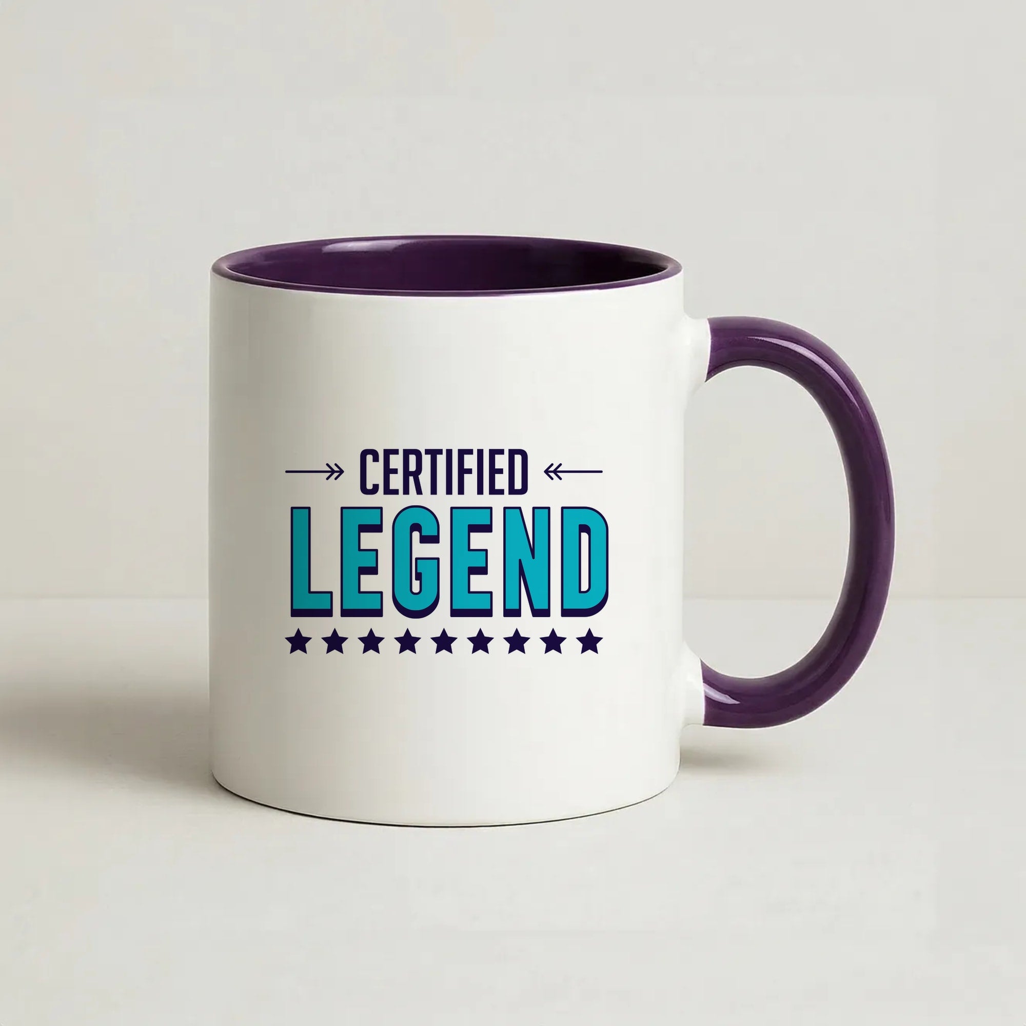 Certified Legend Coffee Purple Mug