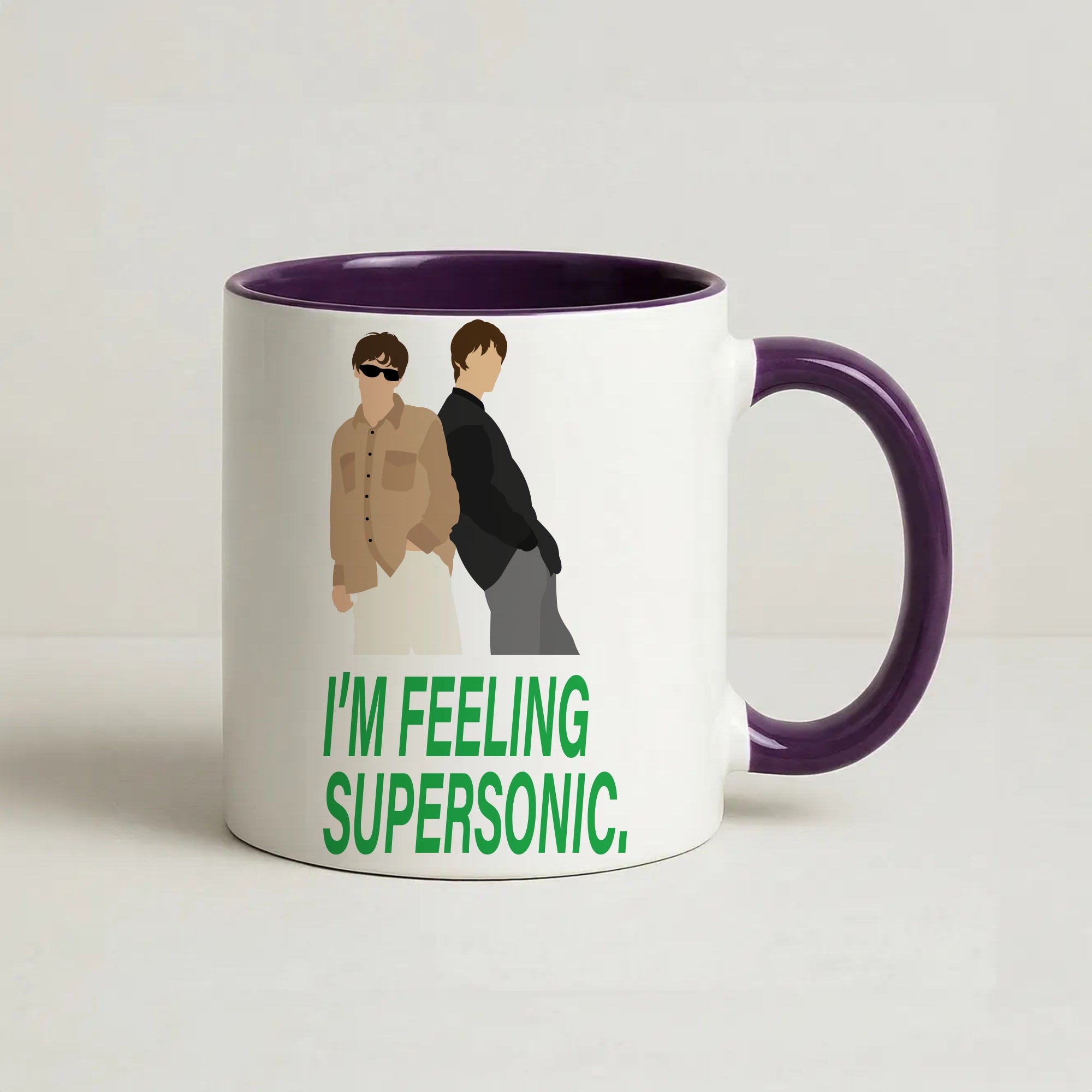 I'm Feeling Supersonic Coffee Purple Mug