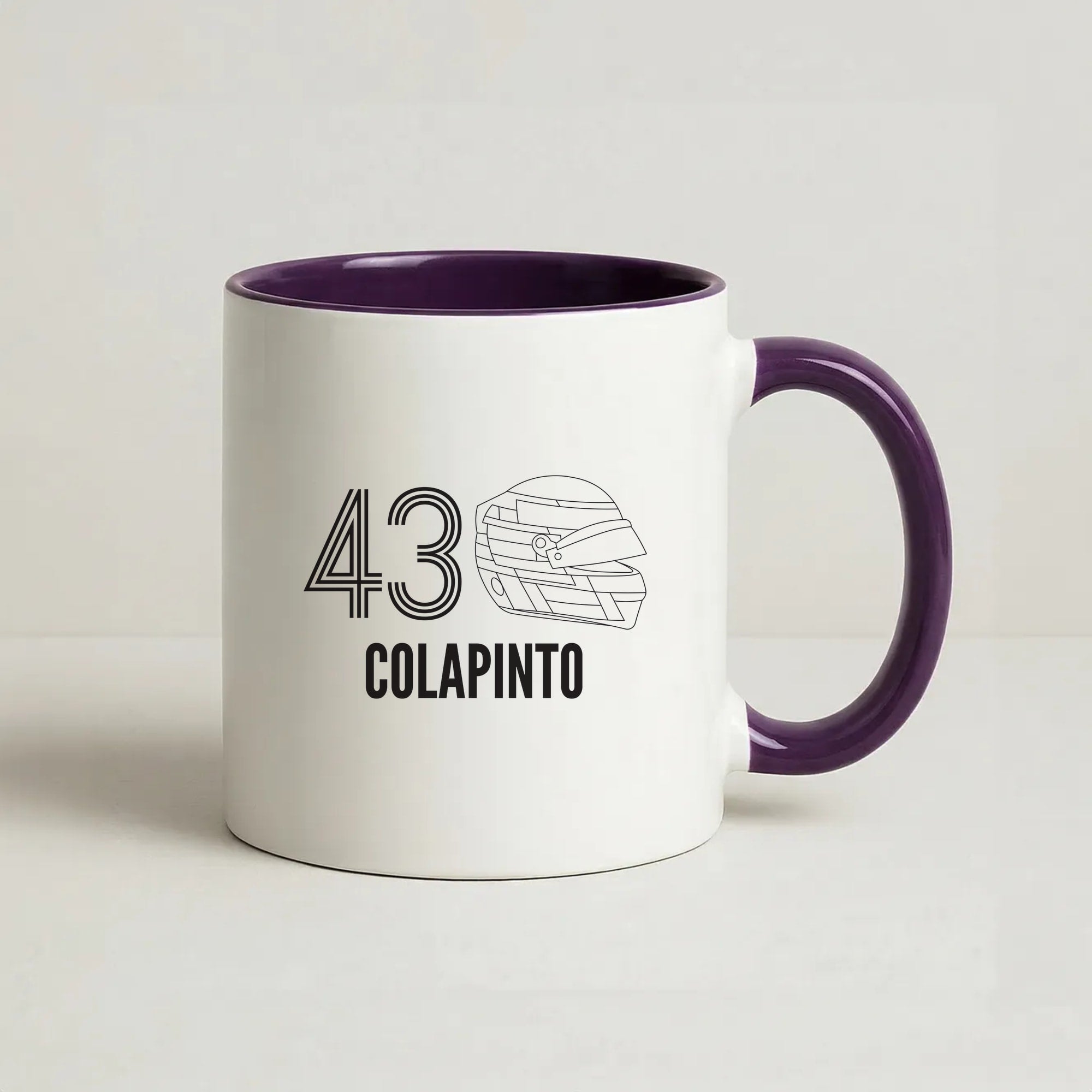 Colapinto Helmet 2026 Coffee Purple Mug