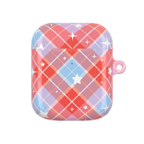 Coral Plaid Starfall AirPods Case - AirPods 1