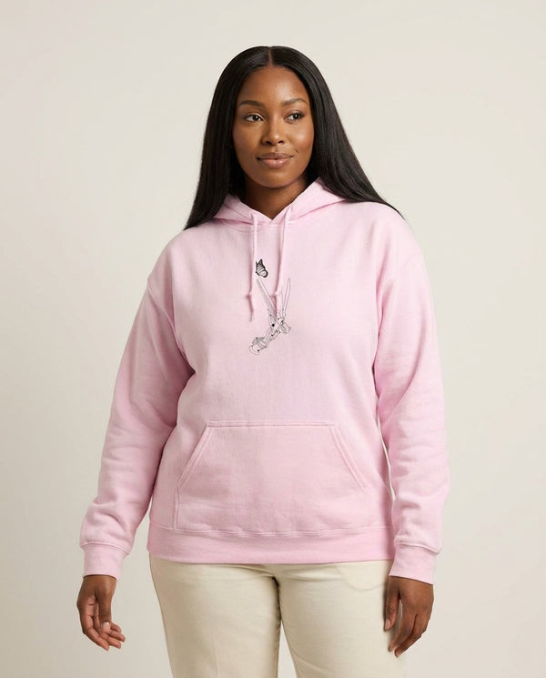 Scissorhands - Scissorhands Hoodie — Pink Front, worn