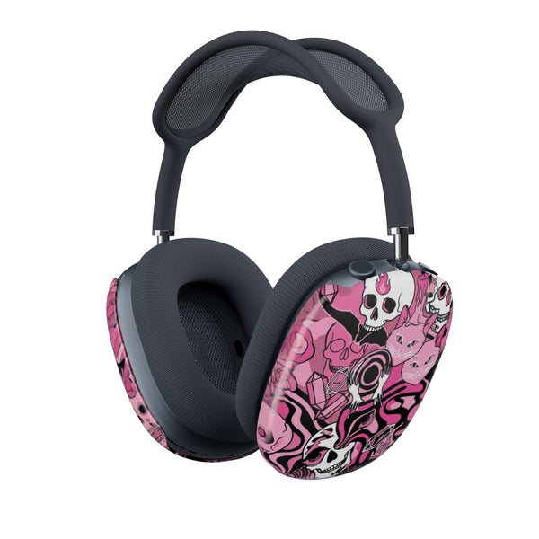 Pink Occult Doodle Collage AirPods Max Case
