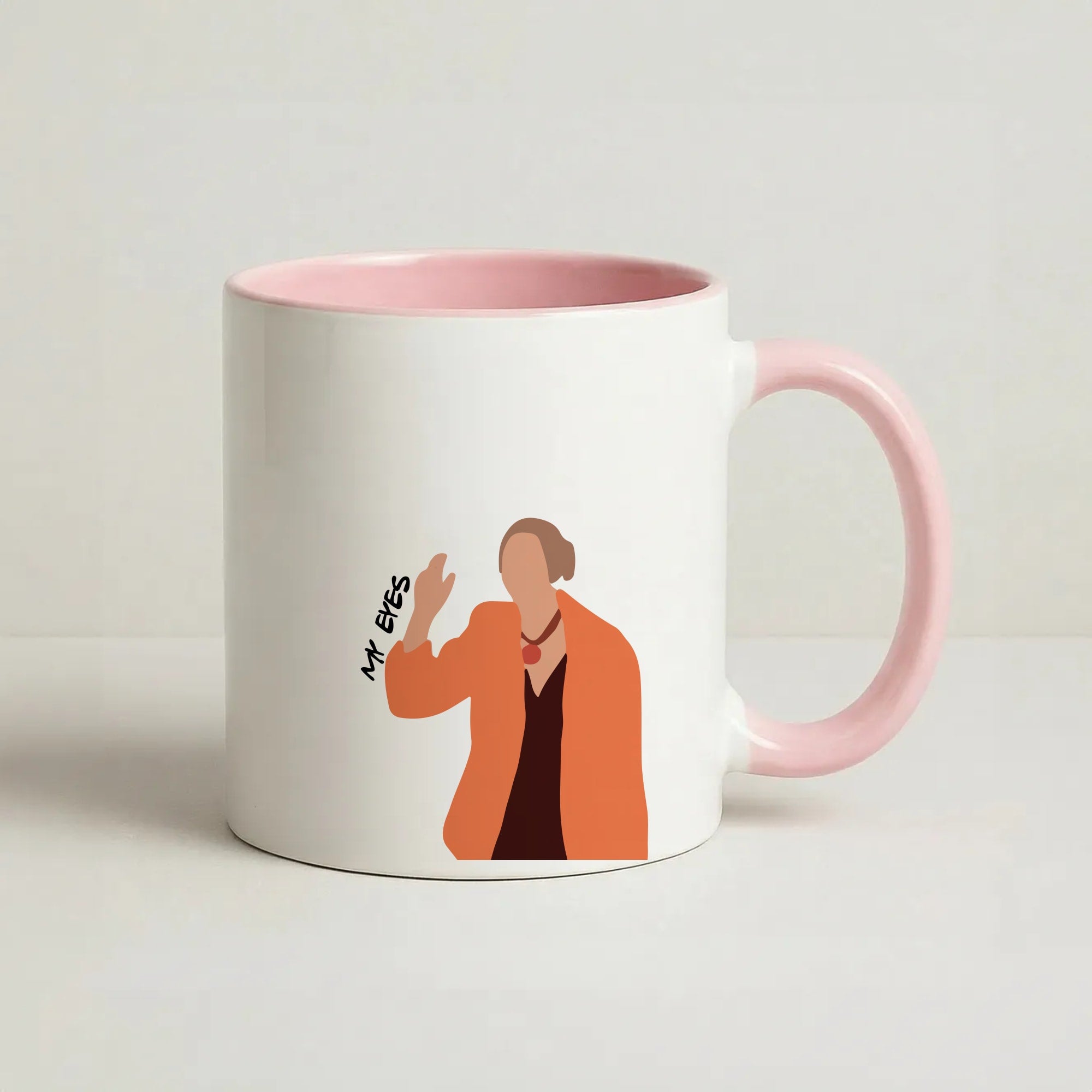 My Eyes Coffee Pink Mug