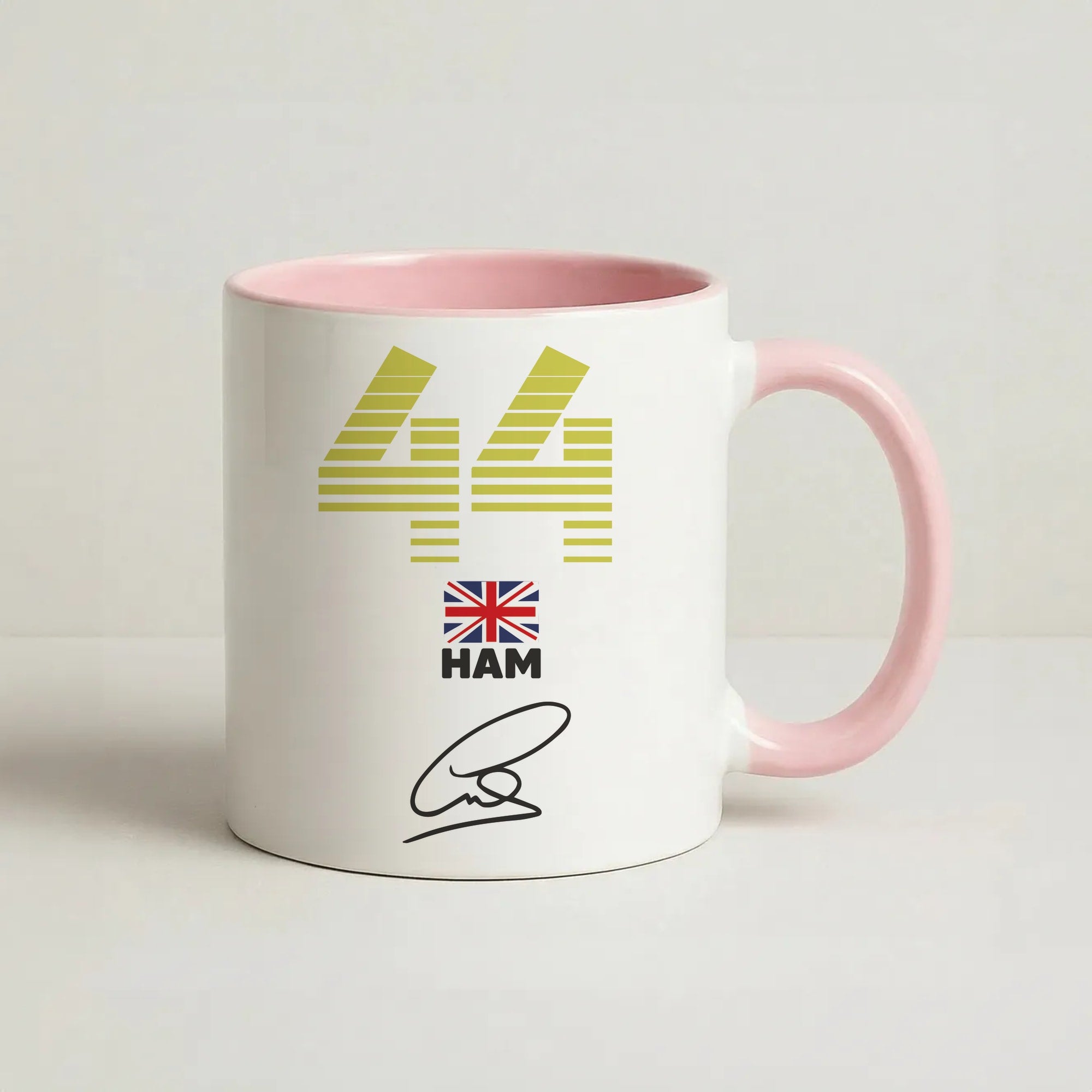 Lewis Hamilton - F1 Coffee Pink Mug