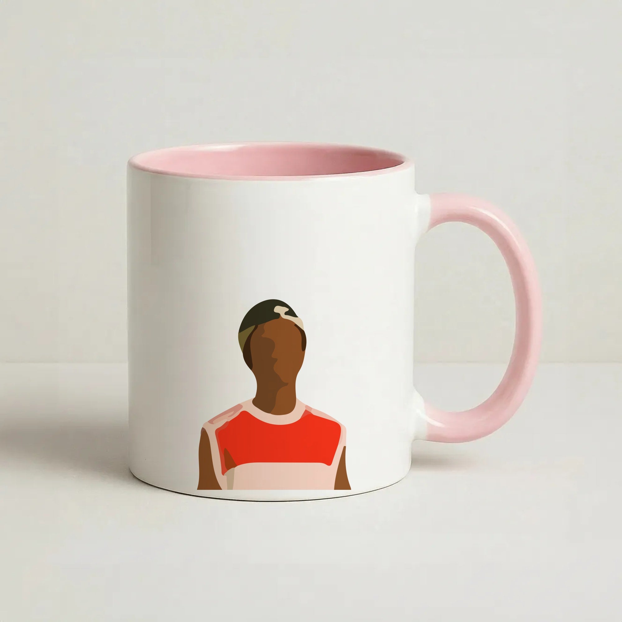 Faceless Lucas - Stranger Things Coffee Pink Mug
