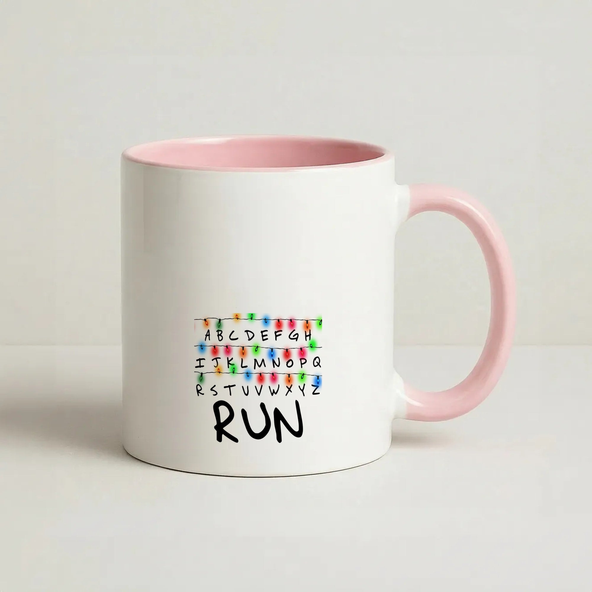 Run Coffee Pink Mug
