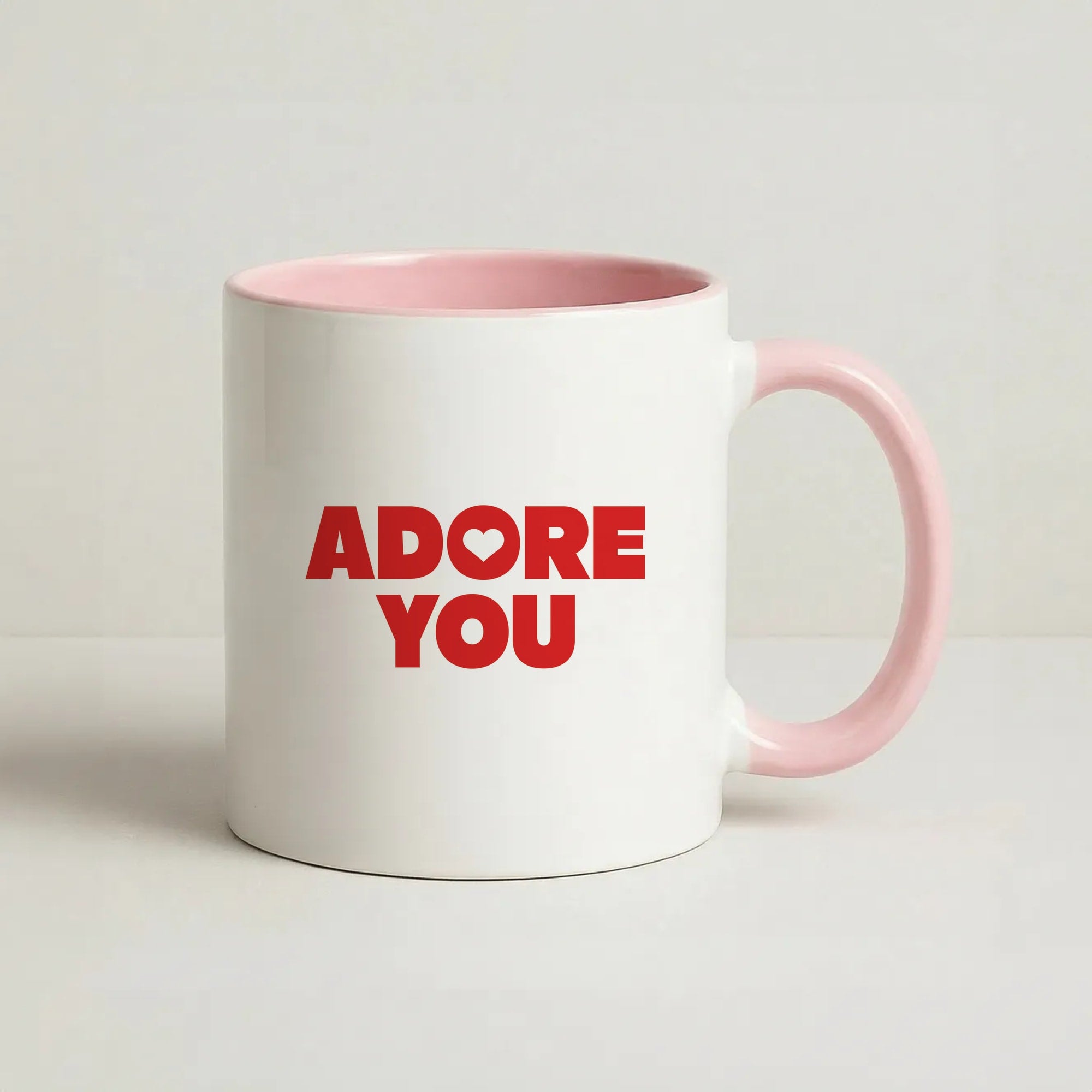 Adore You Coffee Pink Mug