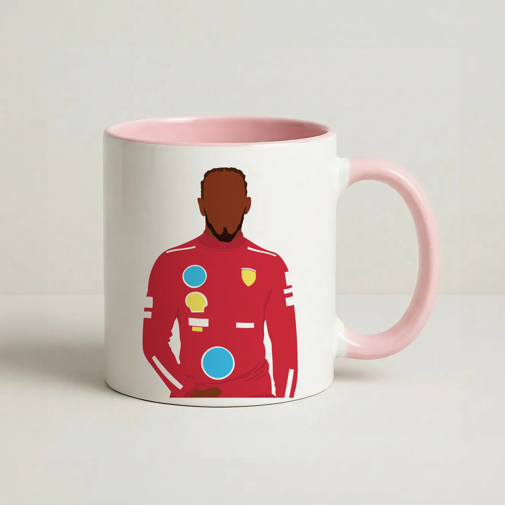 Hamilton In Red Coffee Pink Mug