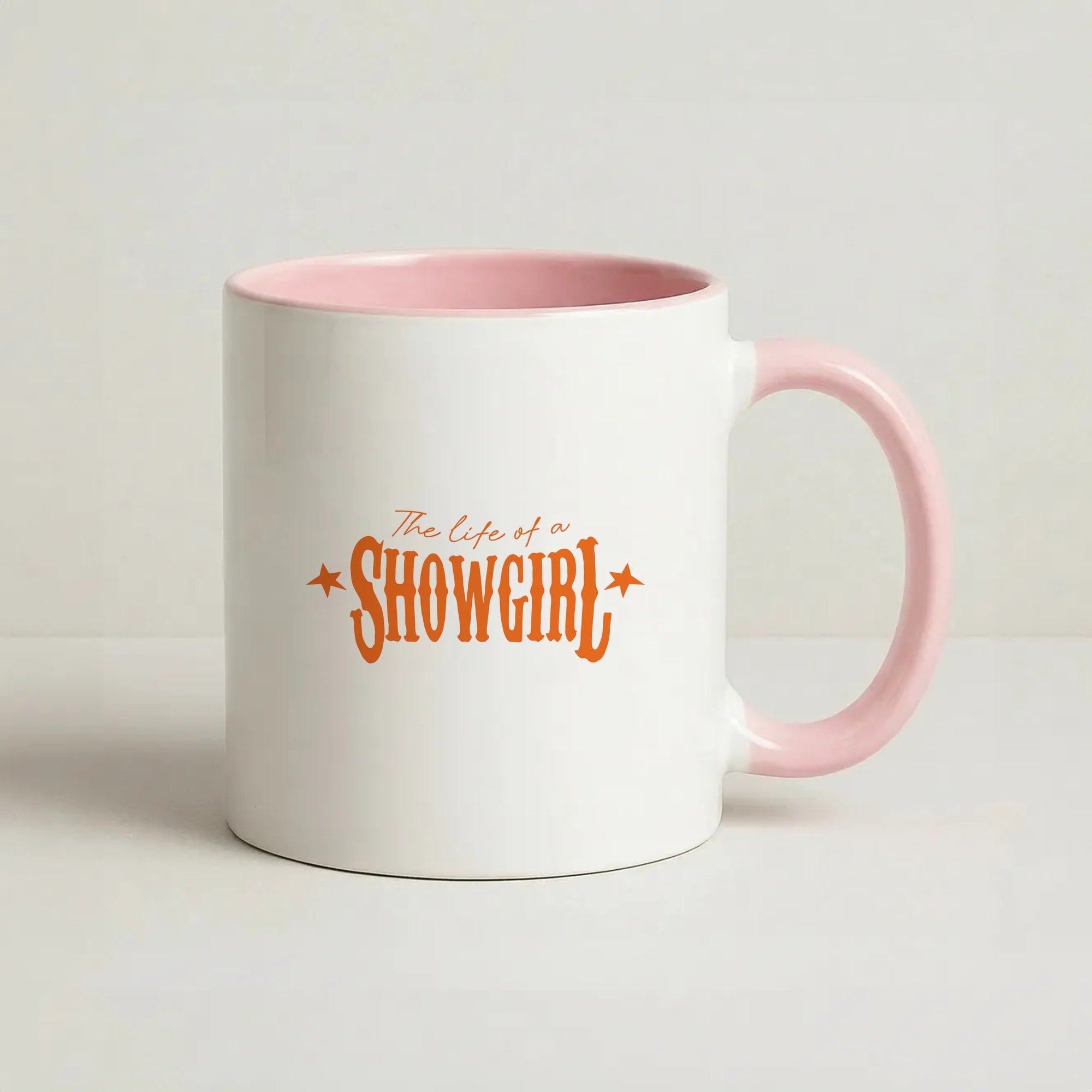 TLOAS Orange Coffee Pink Mug