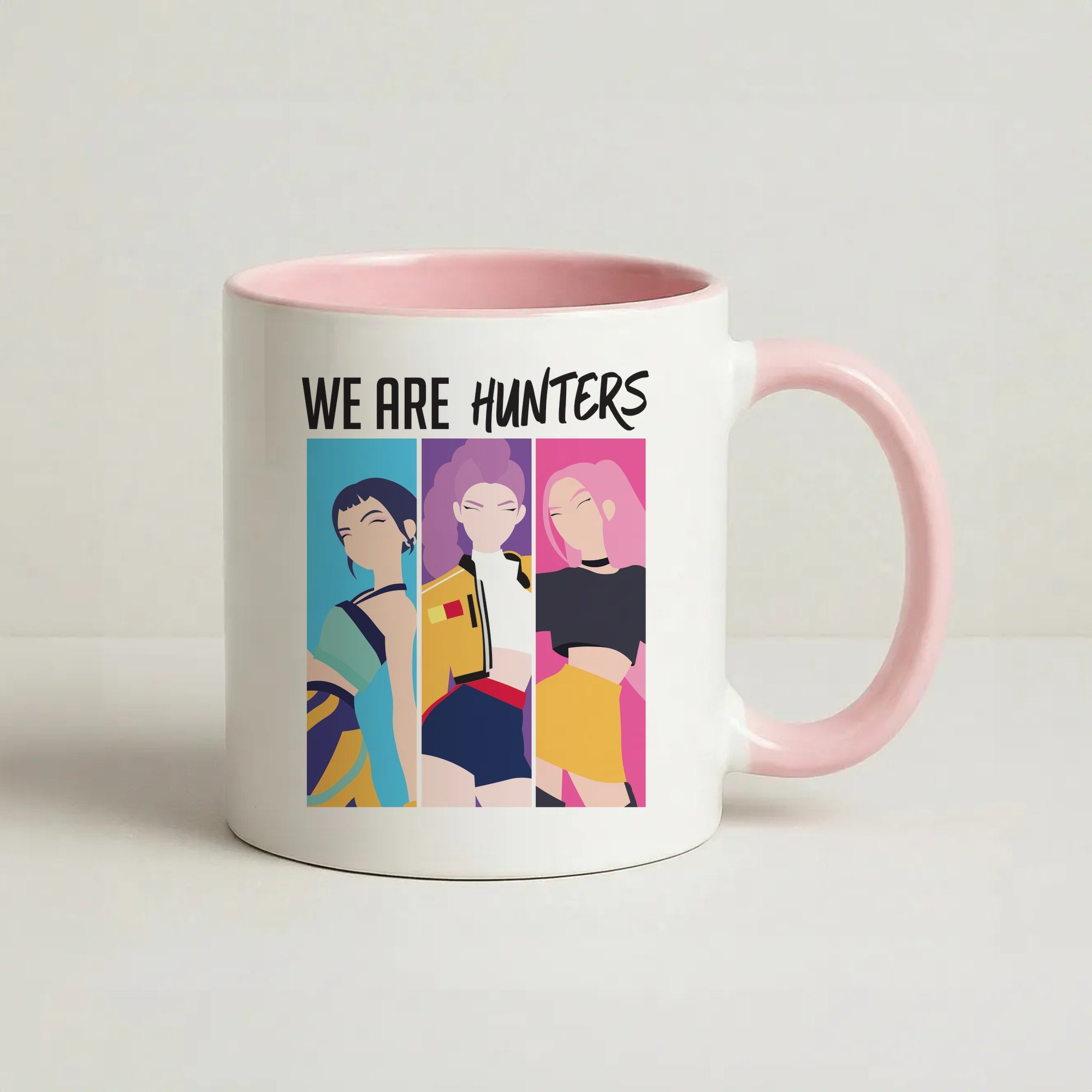 We Are Hunters Coffee Pink Mug