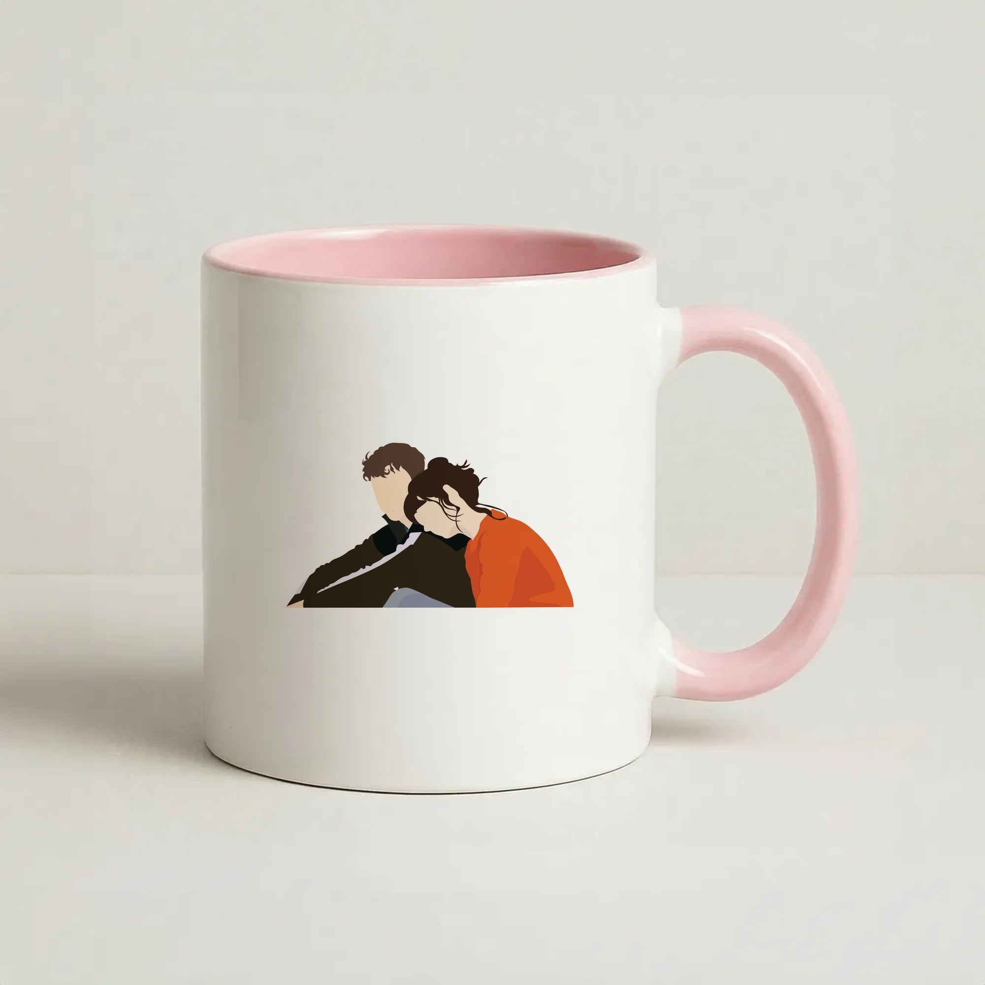 Marianne Resting On Connell Coffee Pink Mug