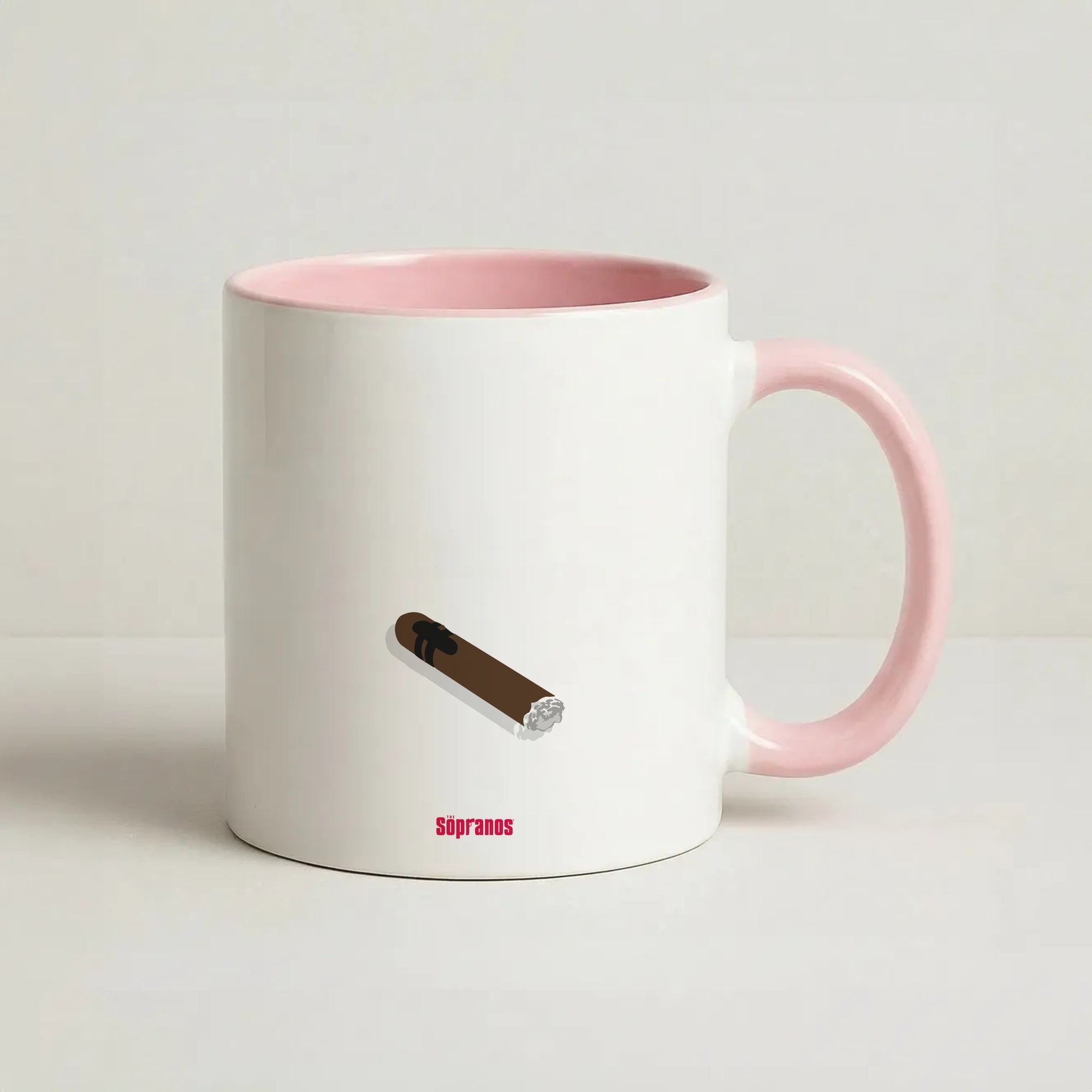 Cigar Coffee Pink Mug