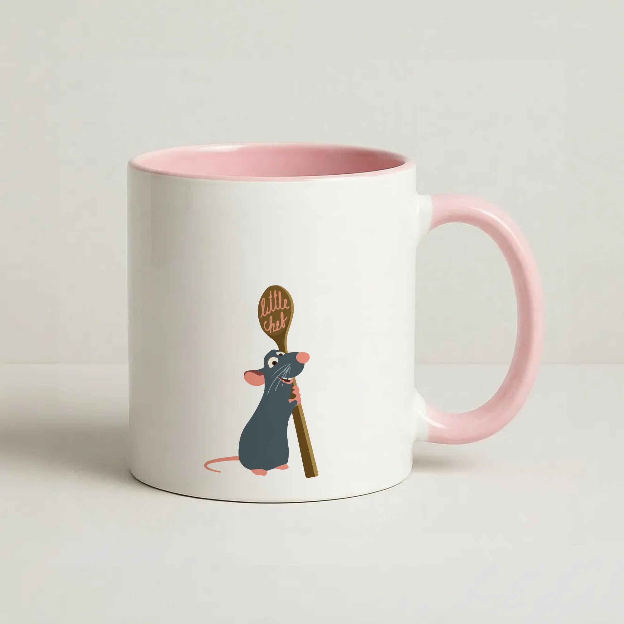 Chef Rat Coffee Pink Mug
