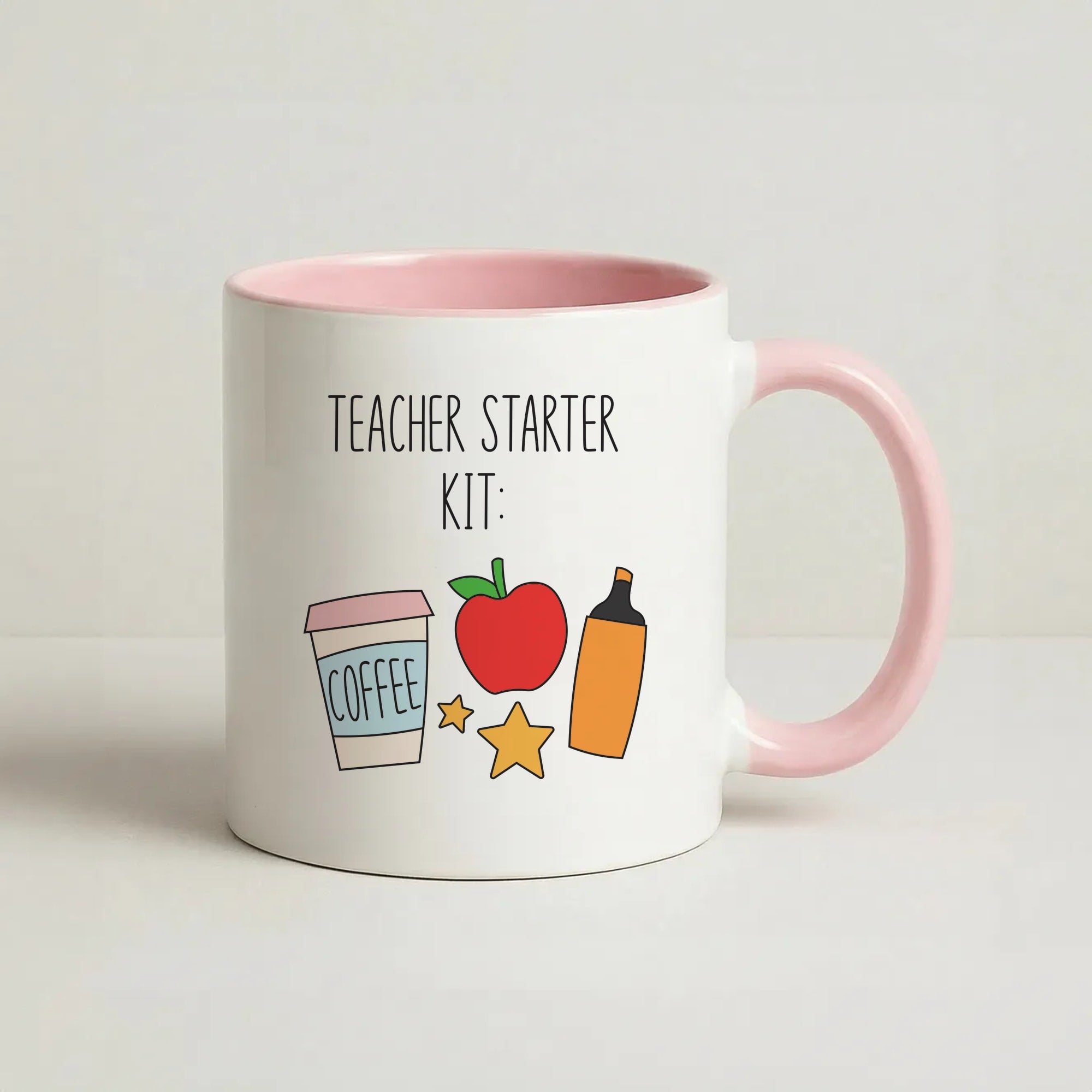 Teacher Starter Kit Coffee Pink Mug