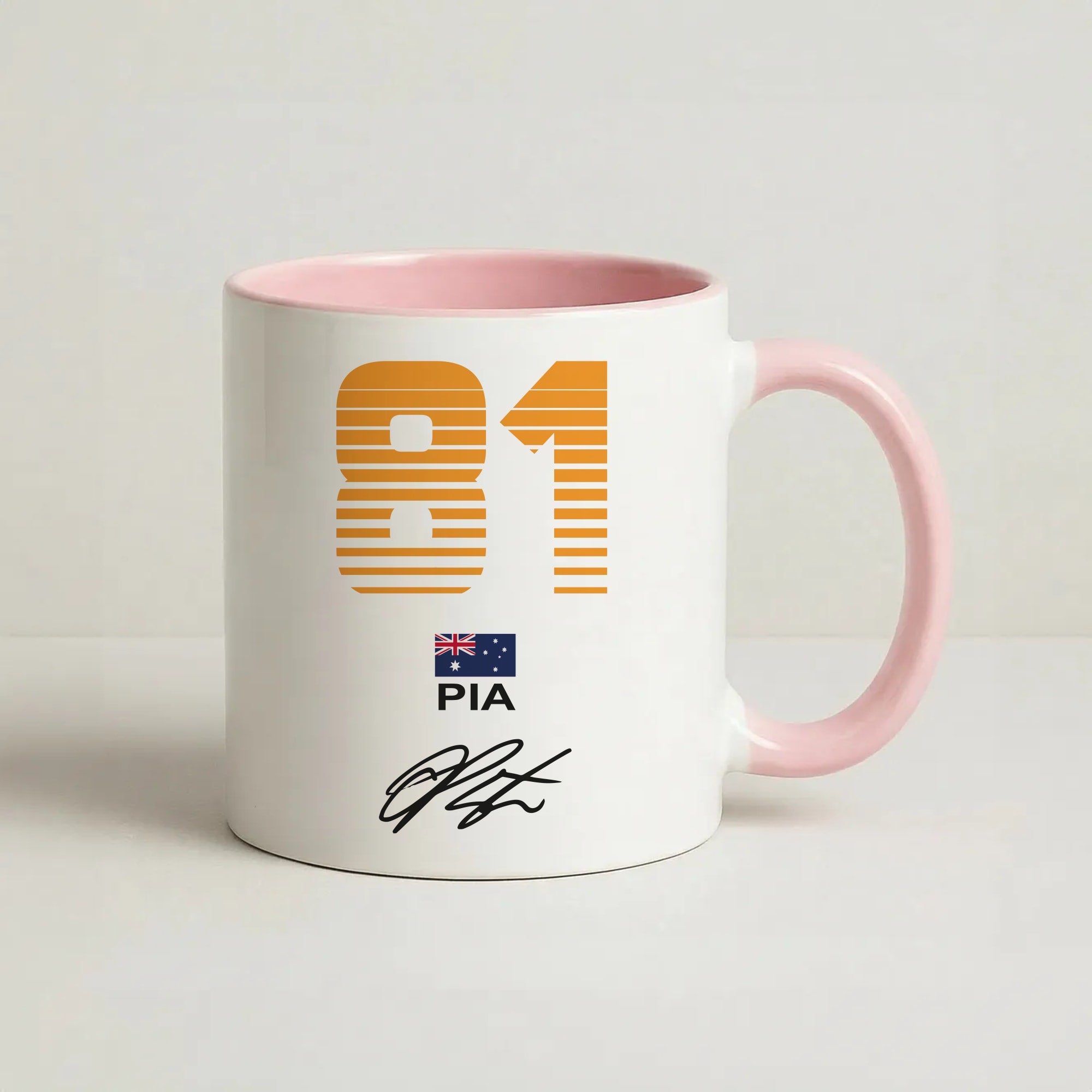 Piastri - F1 Coffee Pink Mug