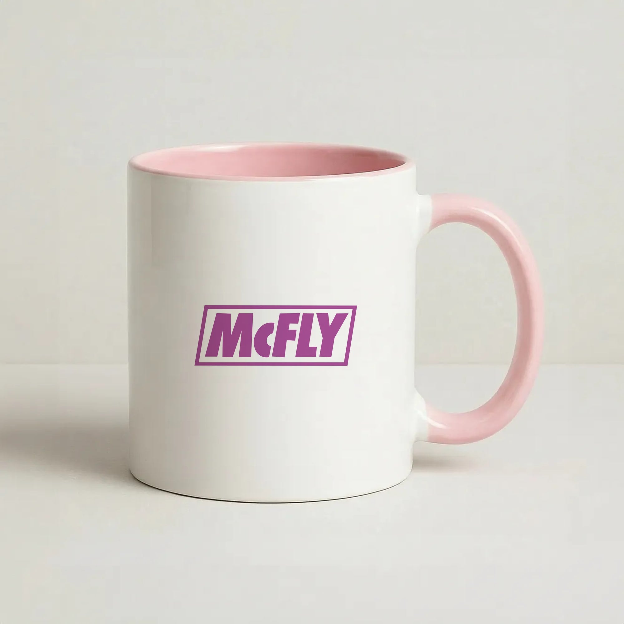 Yellow And Purple - McBand Coffee Pink Mug