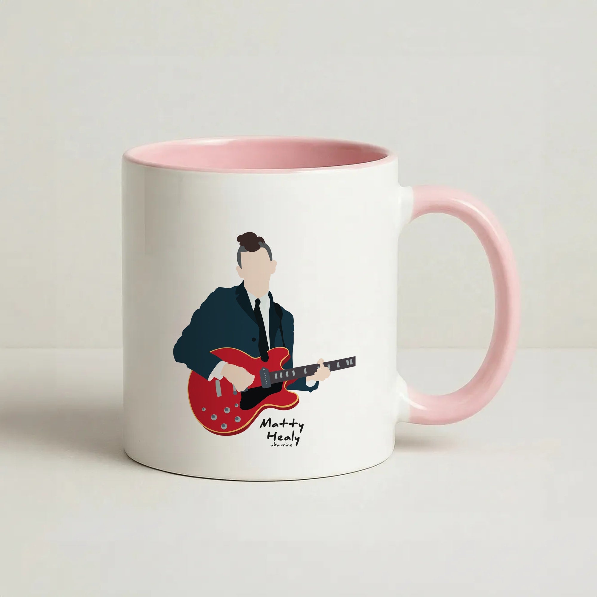 Matt Healy - The 1975 Coffee Pink Mug