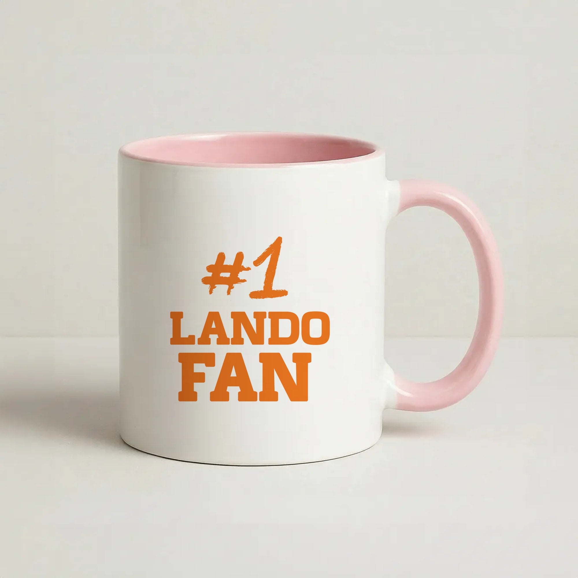#1 Lando Fan Coffee Pink Mug
