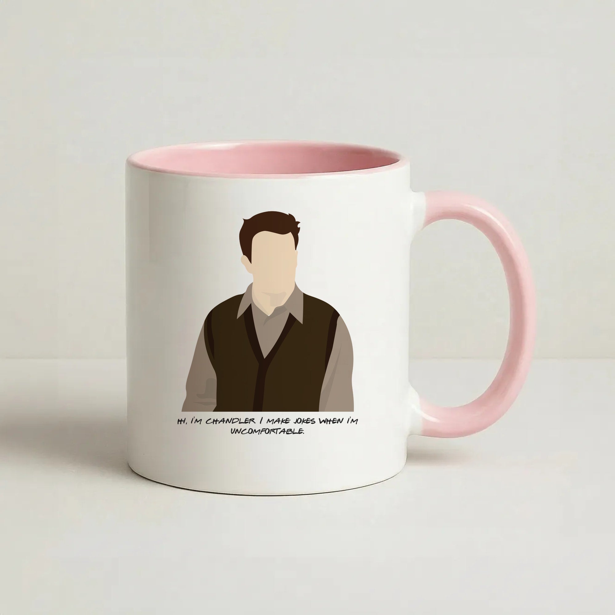Hi, I'm Chandler Coffee Pink Mug