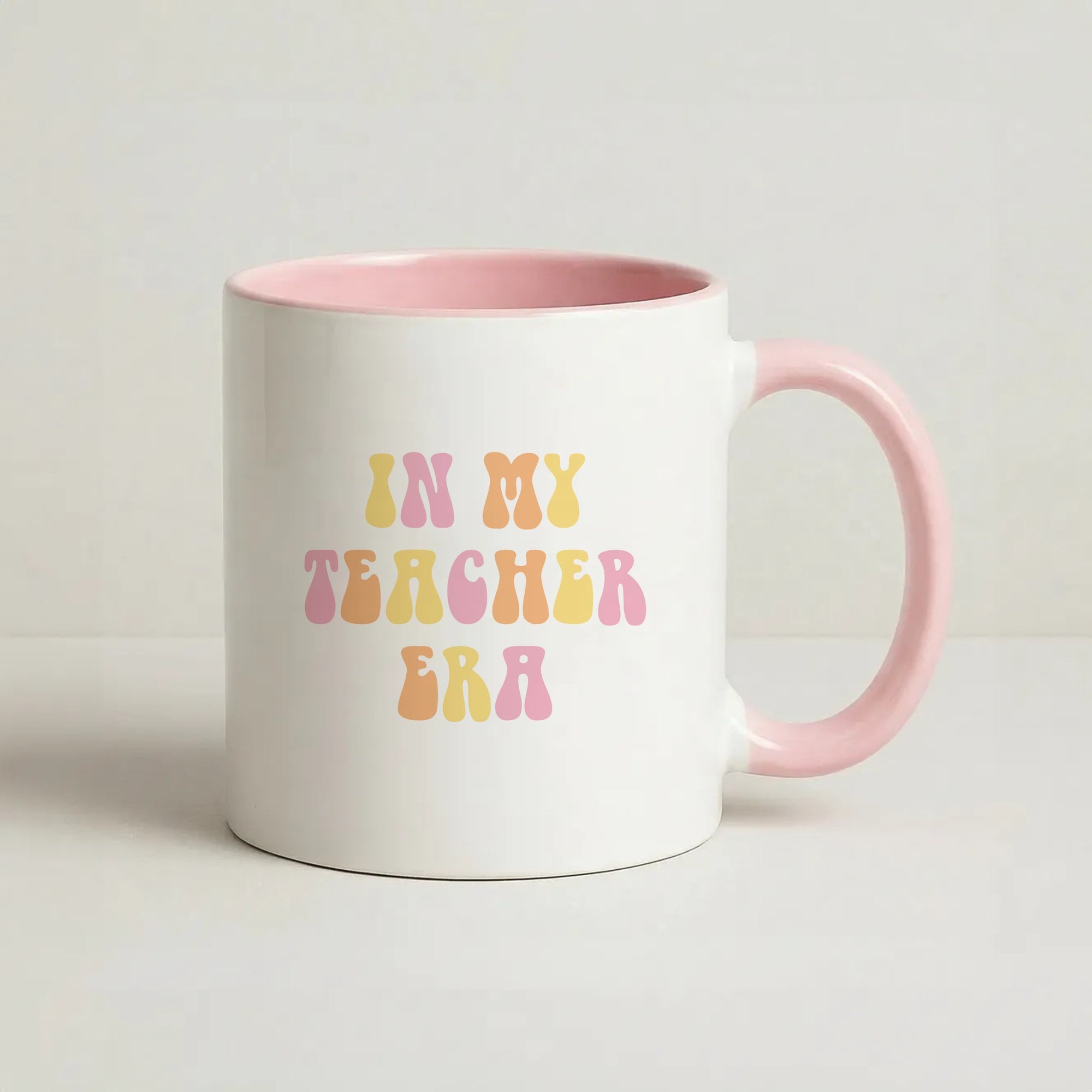 In My Teacher Era Coffee Pink Mug