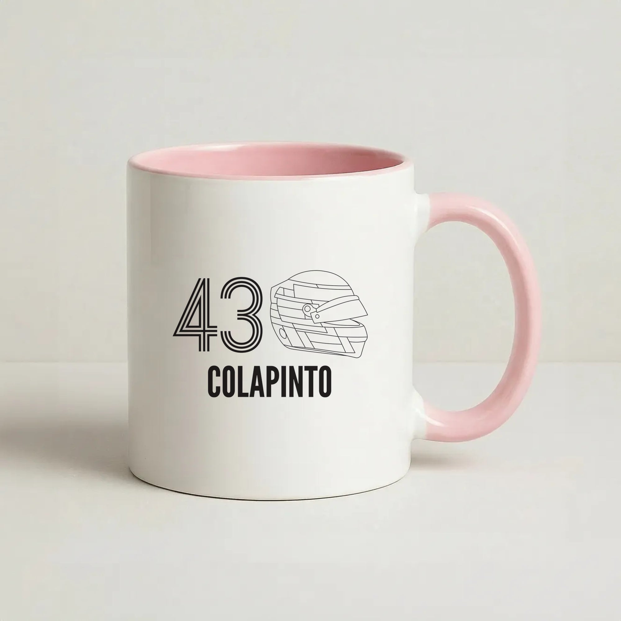Colapinto Helmet 2026 Coffee Pink Mug