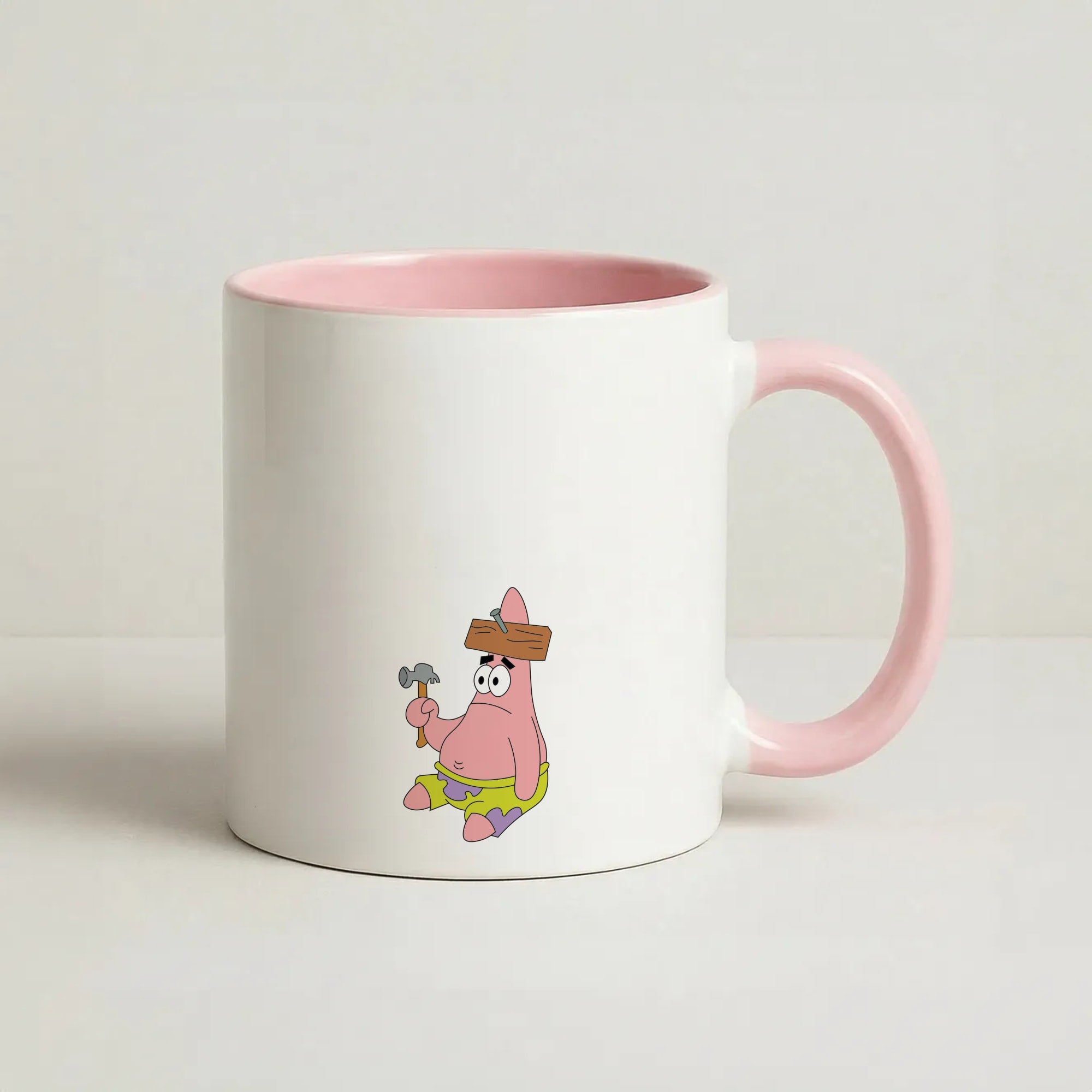 Nail Patrick Coffee Pink Mug